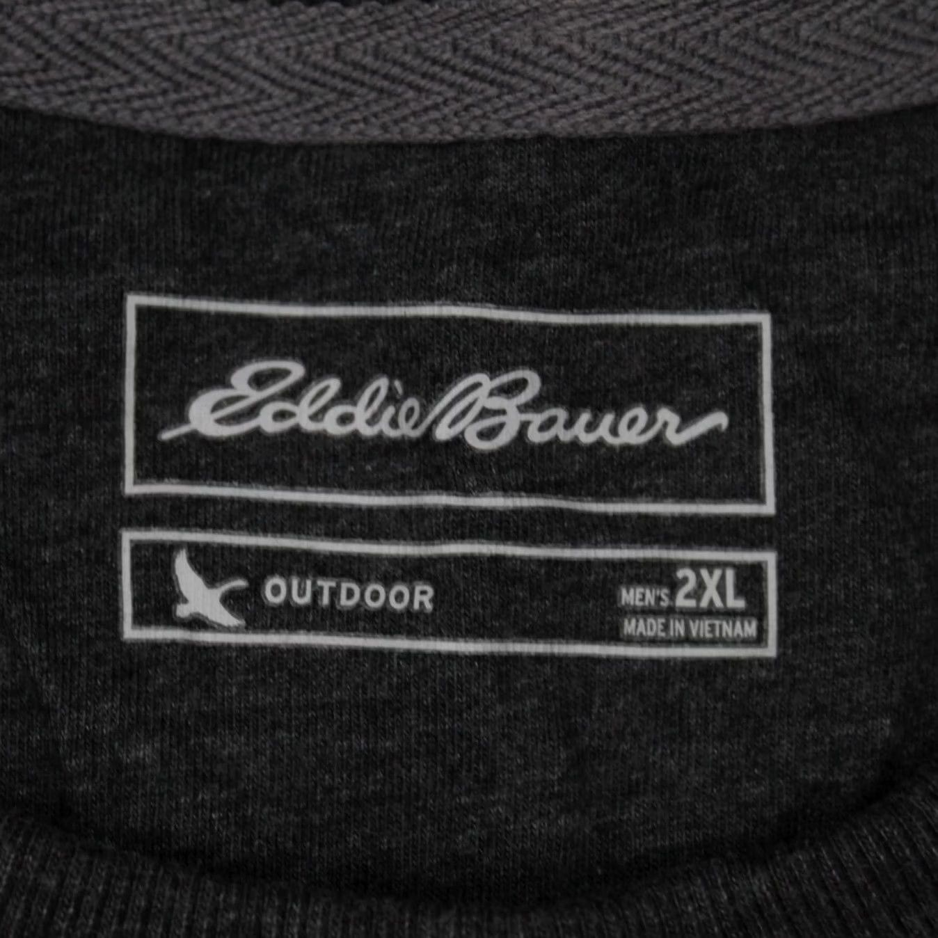 Eddie Bauer VINTAGE Eddie Bauer Outdoor Sweatshirt Mens 2XL XXL Gray/Black Striped L/S Pullover Size US XXL / EU 58 / 5 - 7 Thumbnail