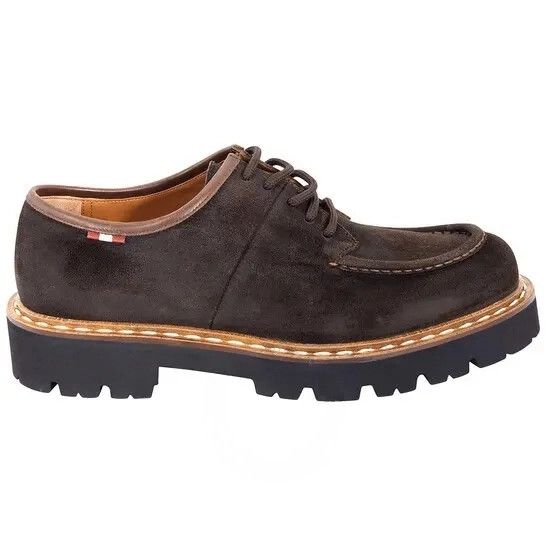 Bally o1y1224 Suede Derby Shoes in Dark Brown Size US 10 / EU 43 - 3 Thumbnail