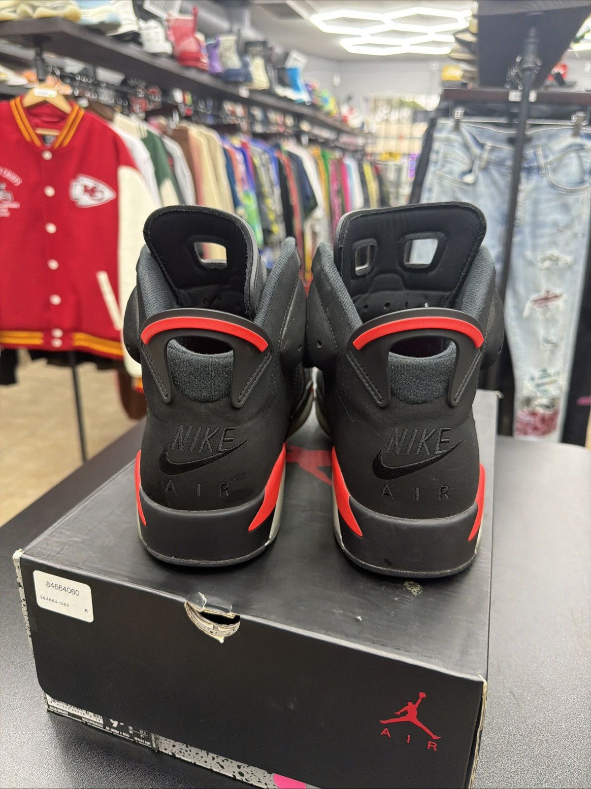 Jordan Brand Air Jordan 6 Retro Black Infrared 2019 Men's Size 9.5 OG All Size US 9.5 / EU 42-43 - 11 Thumbnail