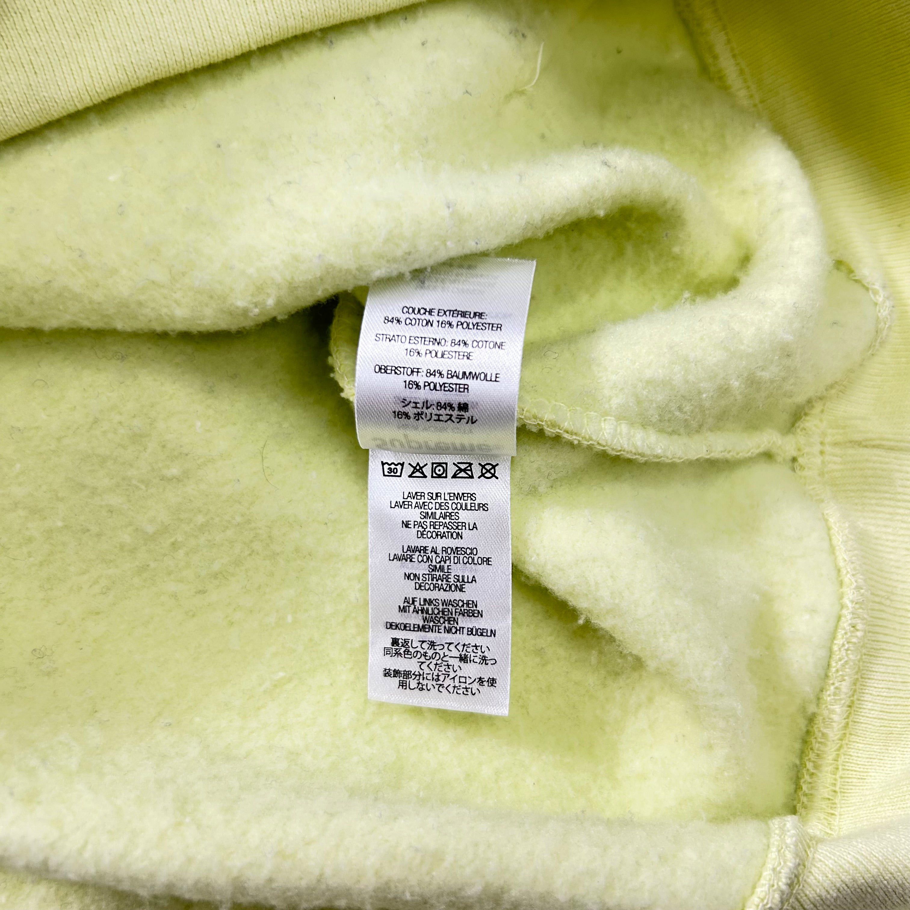 Supreme Supreme SS19 Lime Tag Logo Hoodie Size US S / EU 44-46 / 1 - 7 Thumbnail