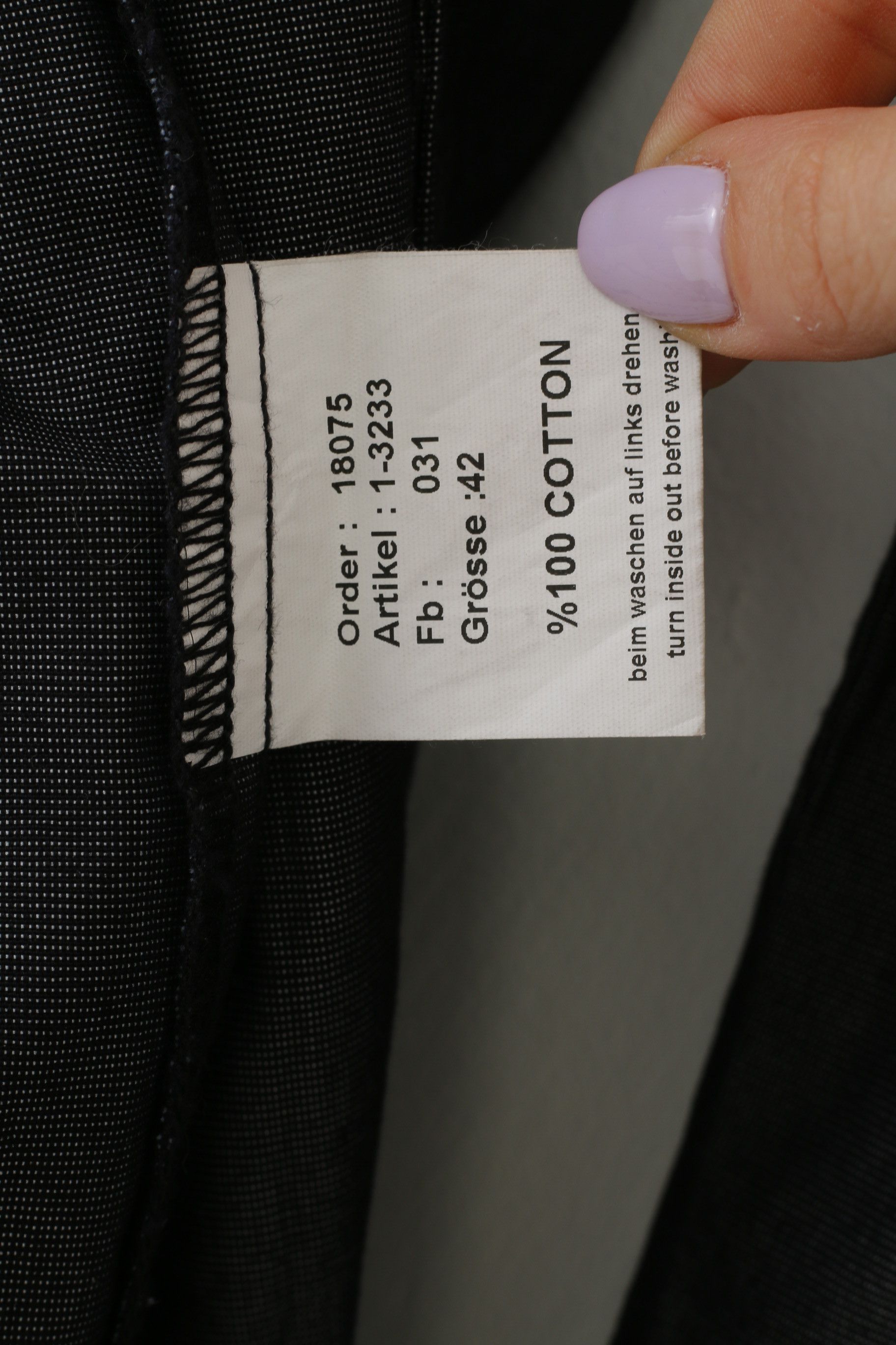 Vintage Piano Women 42 L Coat Gray Cotton Vintage Lightweight 4458 Size M / US 6-8 / IT 42-44 - 5 Thumbnail