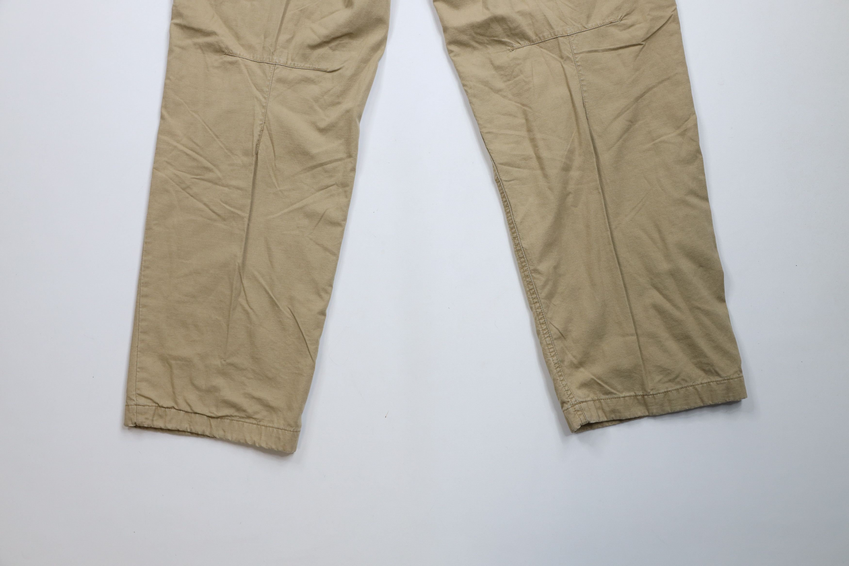 Gap × Vintage Vintage 90s Y2K Gap Chamois Cloth Lined Wide Leg Pants Beige Size US 34 / EU 50 - 10 Thumbnail