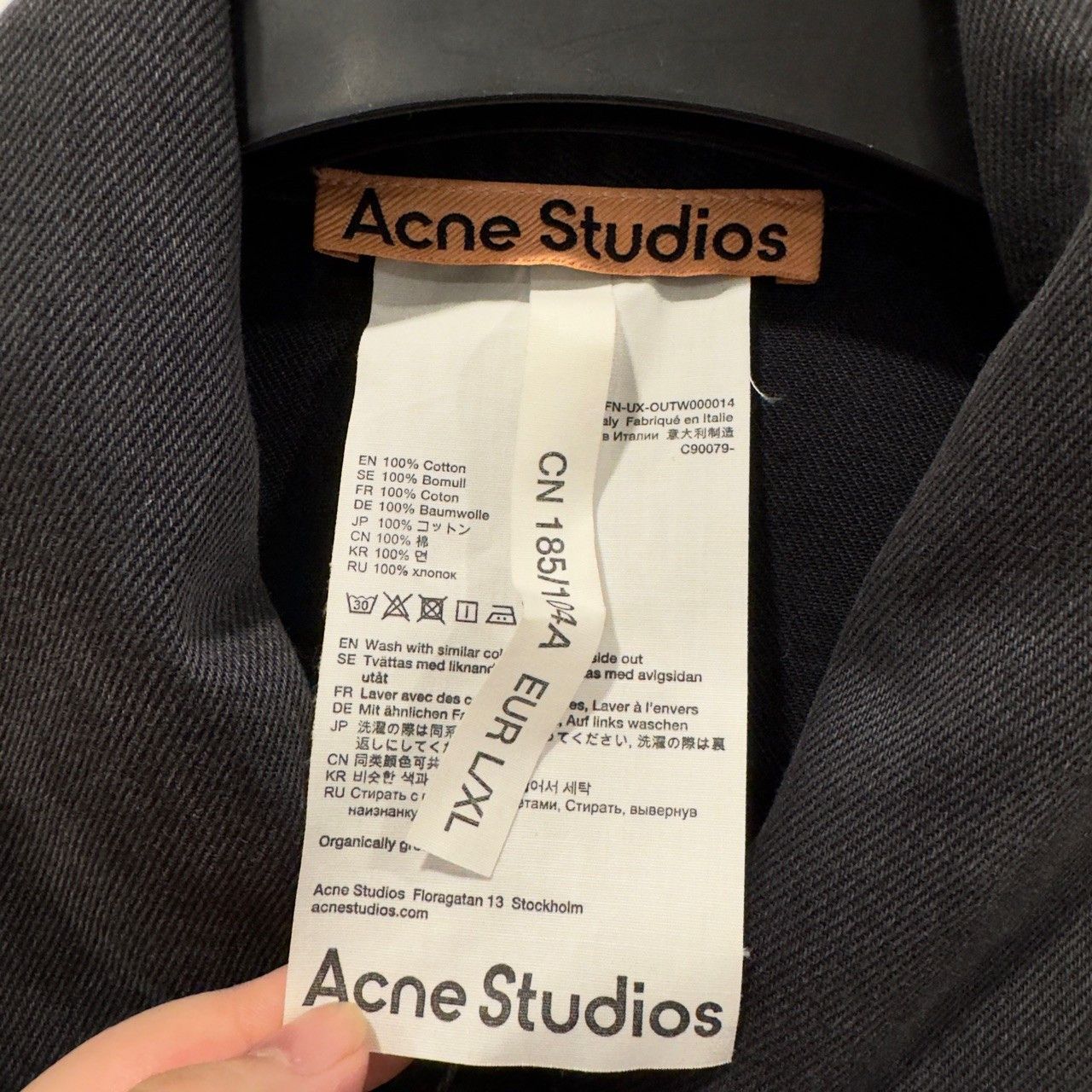 Acne Studios acne studios Black denim jacket 2501-Nextarrow Size US XL / EU 56 / 4 - 5 Thumbnail
