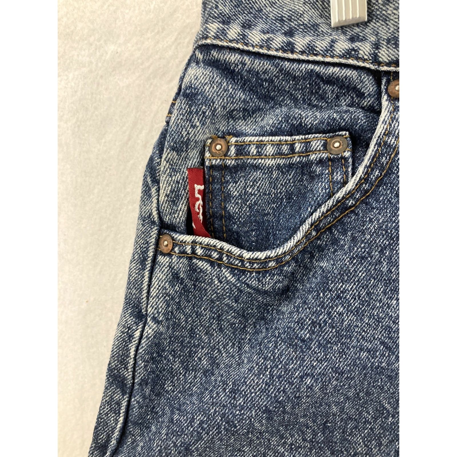 Lee Vintage Lee Mom Jeans Womens 16 High Rise Blue Cotton 90s Hipster Classic Size 38" / US 16 / IT 52 - 6 Thumbnail