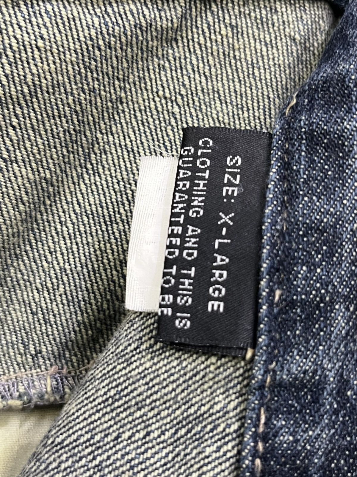 Pure Blue Japan Ultra Rare Gumu Grunge Mudwash Karakuri Sukajan Denim XL Size US 31 - 11 Thumbnail