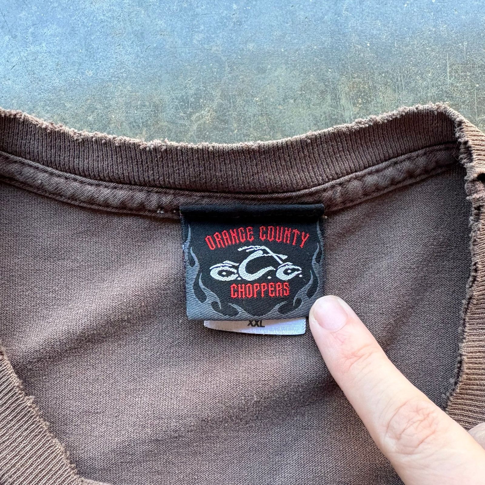 Harley Davidson Vintage Distressed Faded Brown Choppers T-shirt Size US XXL / EU 58 / 5 - 4 Thumbnail