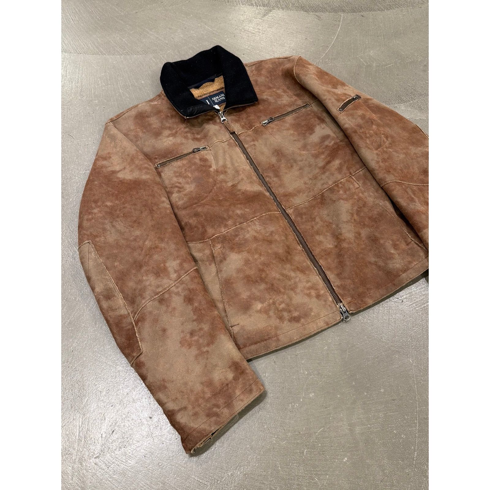 Giorgio Armani 2000s Armani faded faux shearling jacket Size US M / EU 48-50 / 2 - 2 Thumbnail