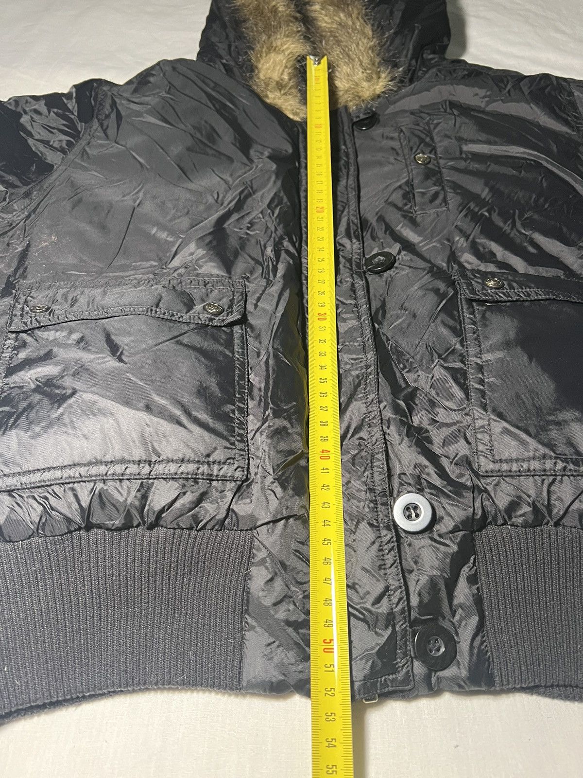 Other Vintage Y2K Yes Or No Black Down Bomber Jacket Avia MA-1 Size S / US 4 / IT 40 - 6 Thumbnail