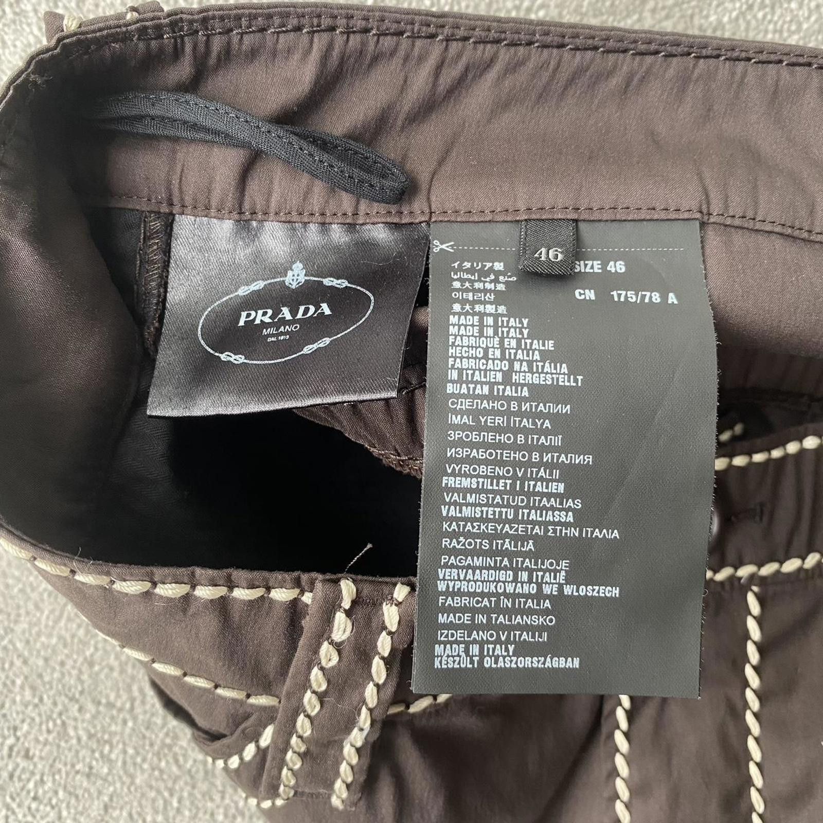 Prada Prada Nylon Contrast Stitch Technical Utility Trousers. Size US 36 / EU 52 - 6 Thumbnail