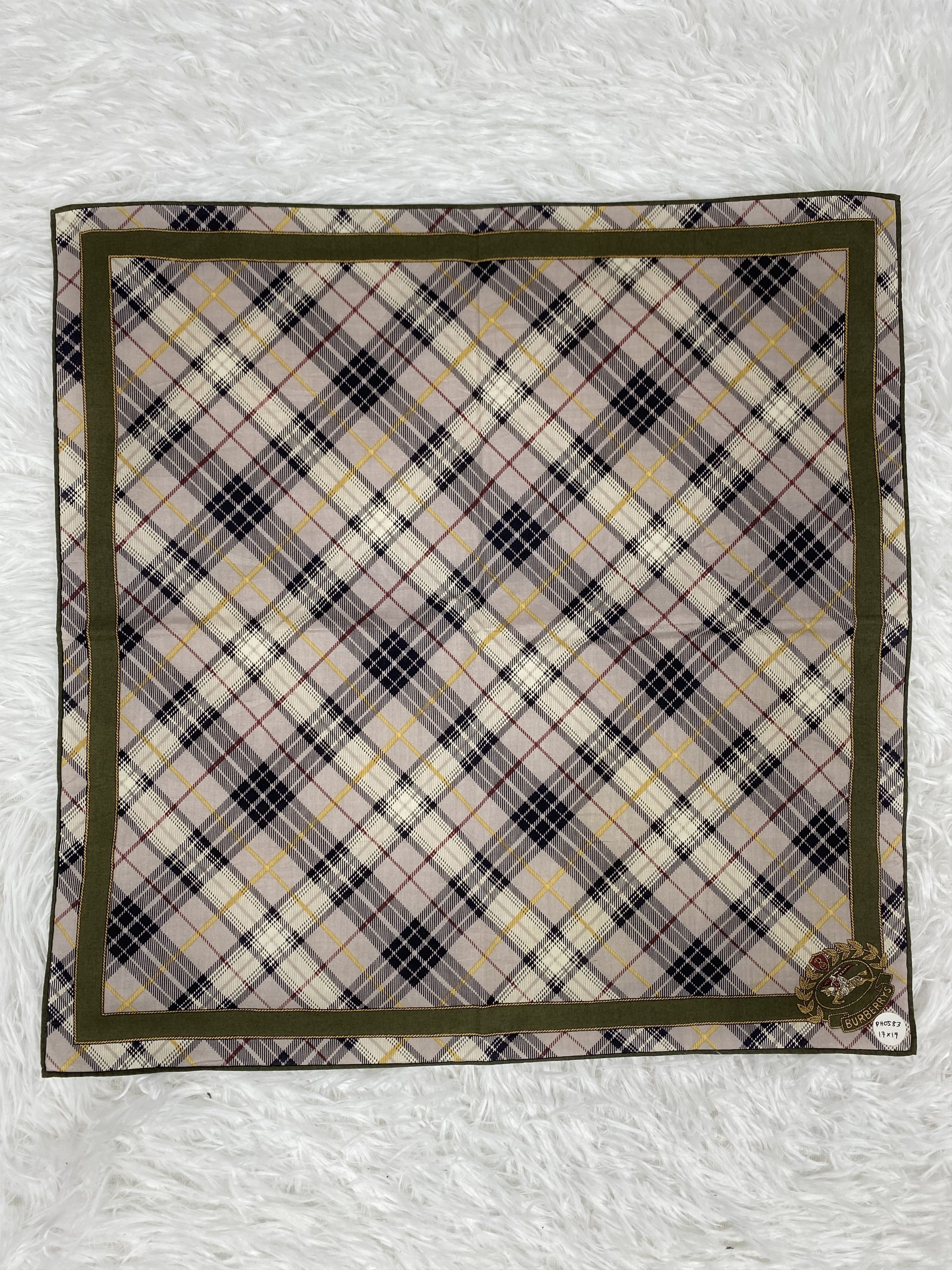 Burberry Vintage Burberry Handkerchief Neckerchief PH0583 Size ONE SIZE - 3 Thumbnail