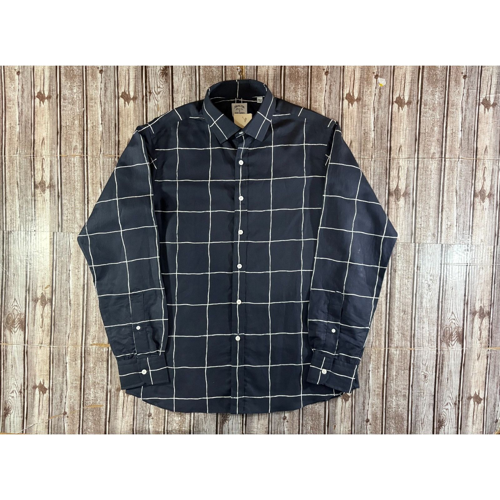 Todd Snyder Hamilton shirt Co + Todd Snyder Dress Shirt sz 16 blue white Size US M / EU 48-50 / 2 - 1 Thumbnail