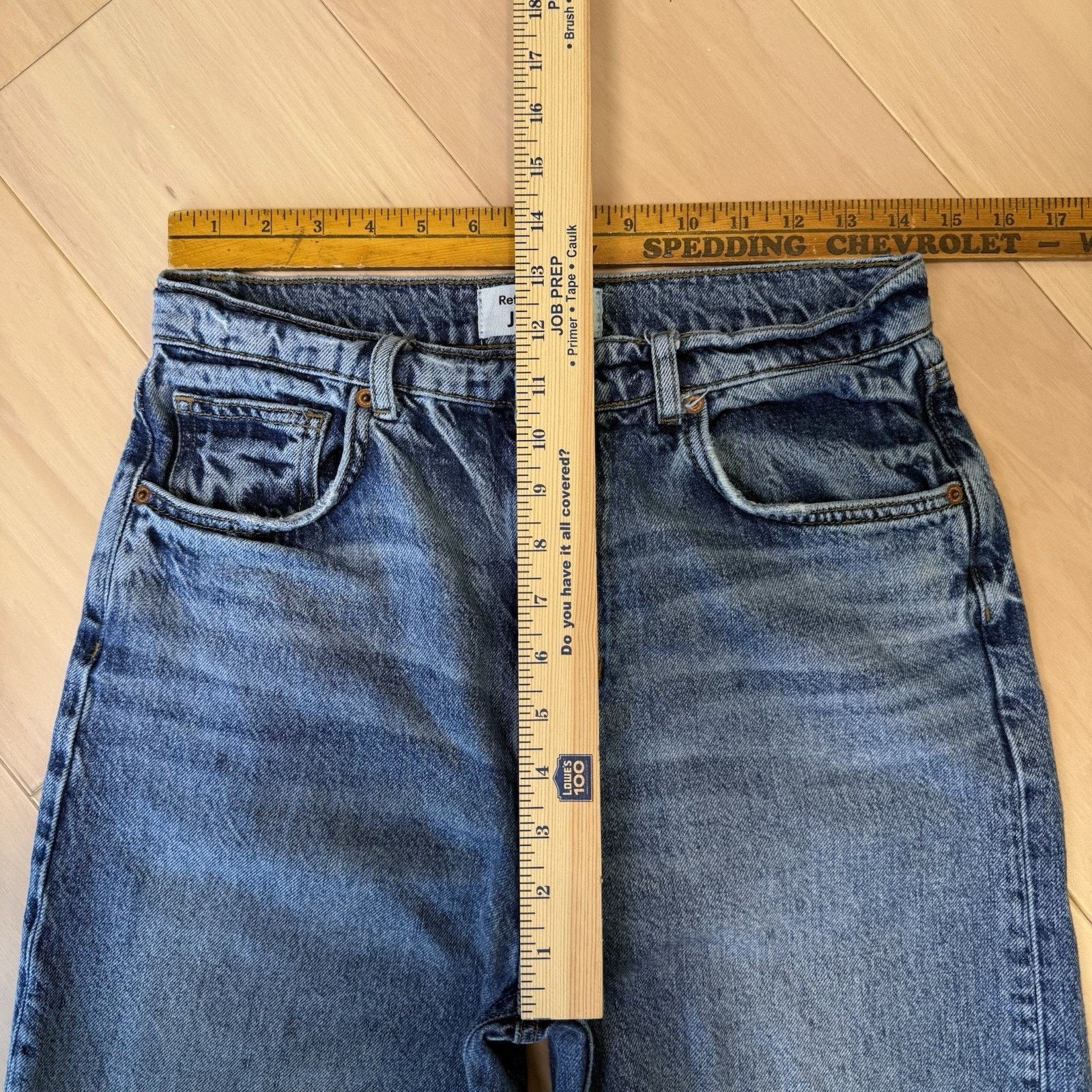 Reformation Reformation Wilder High Rise Wide Leg Jeans 28 Medium Wash Size 28" / US 6 / IT 42 - 7 Thumbnail