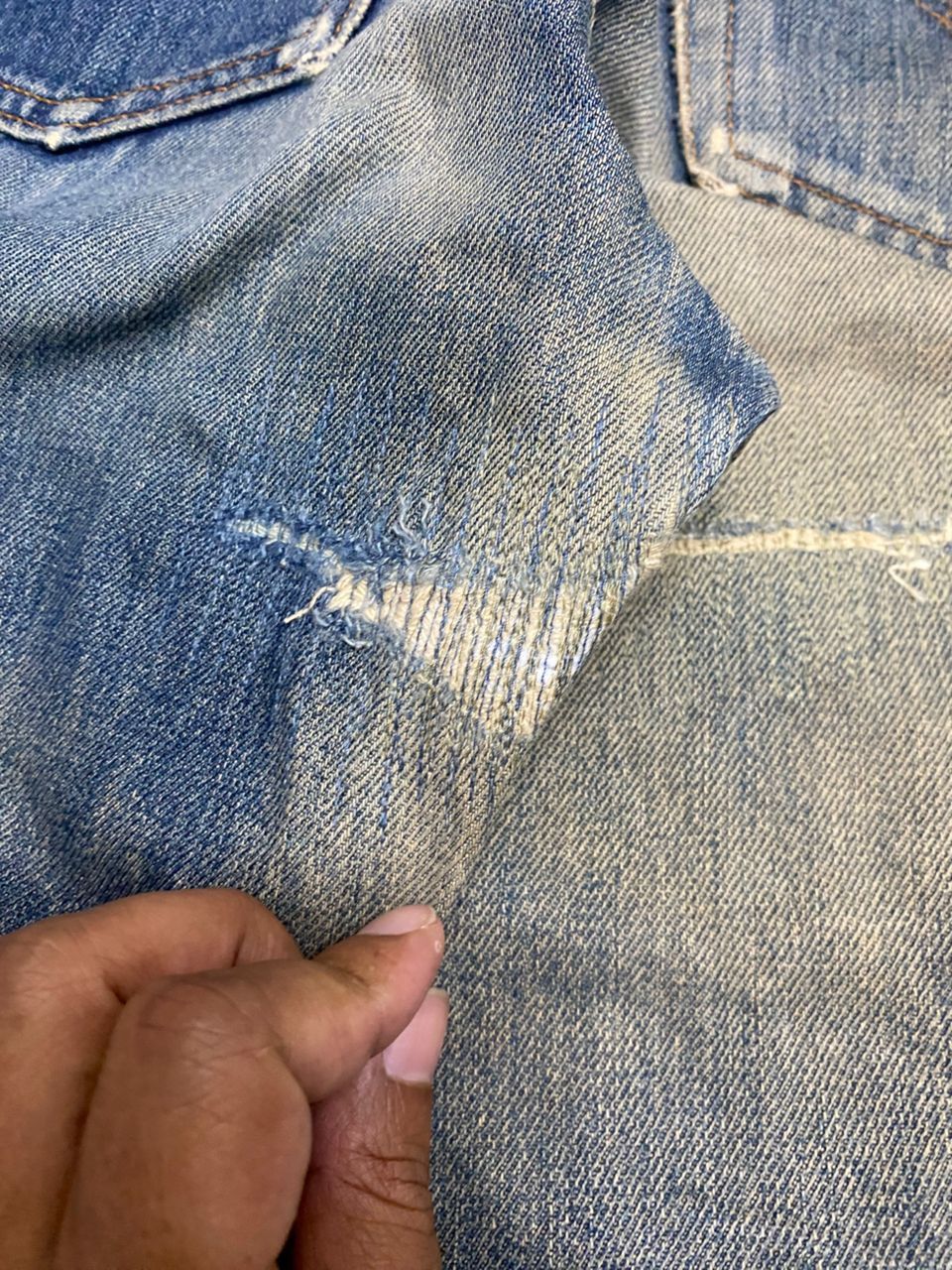 If Six Was Nine Vintage 90s Levis 517 Bootcut Distressed Denim Size US 28 / EU 44 - 14 Thumbnail