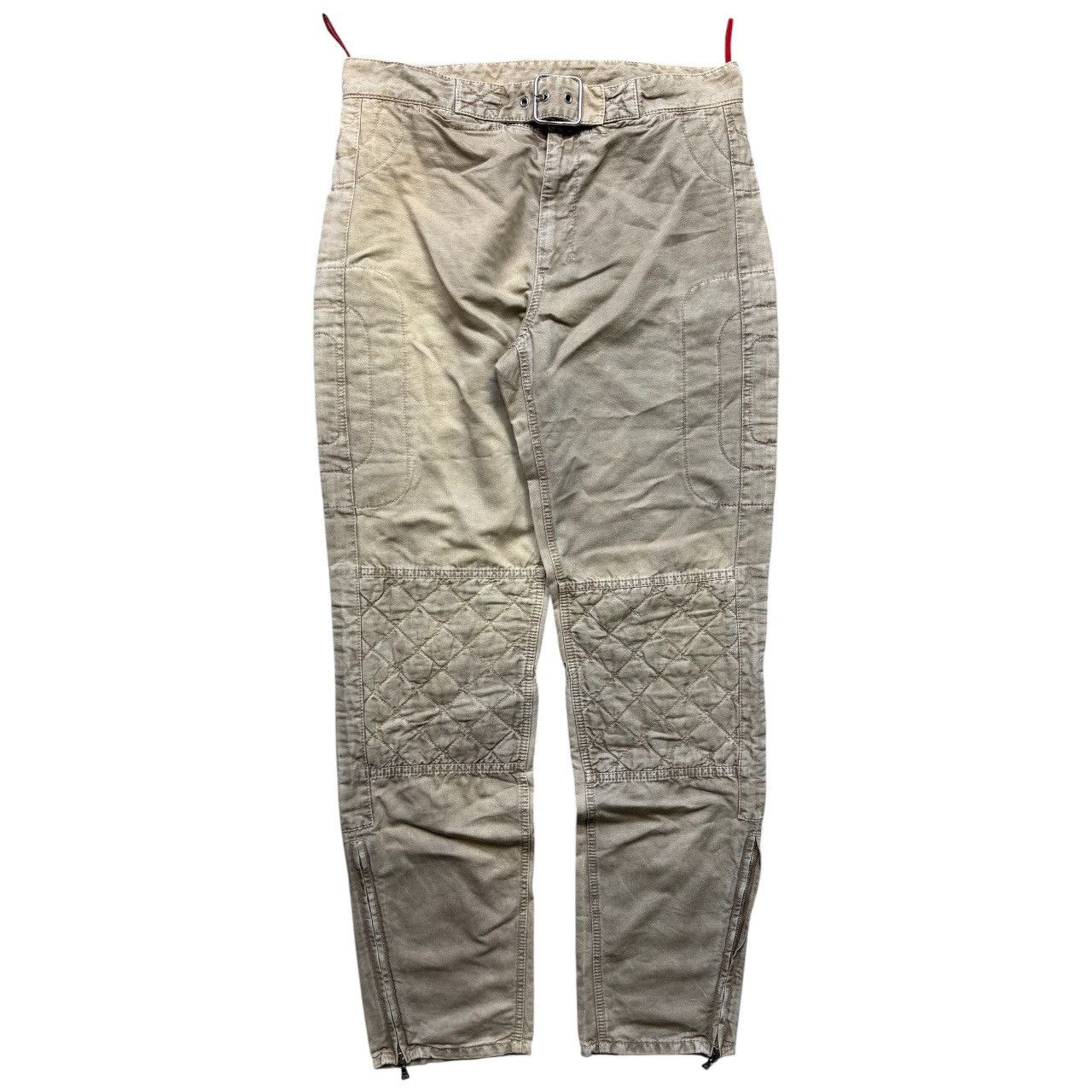 Prada Prada sport 2000s padded biker style trousers beige Size US 31 - 1 Thumbnail