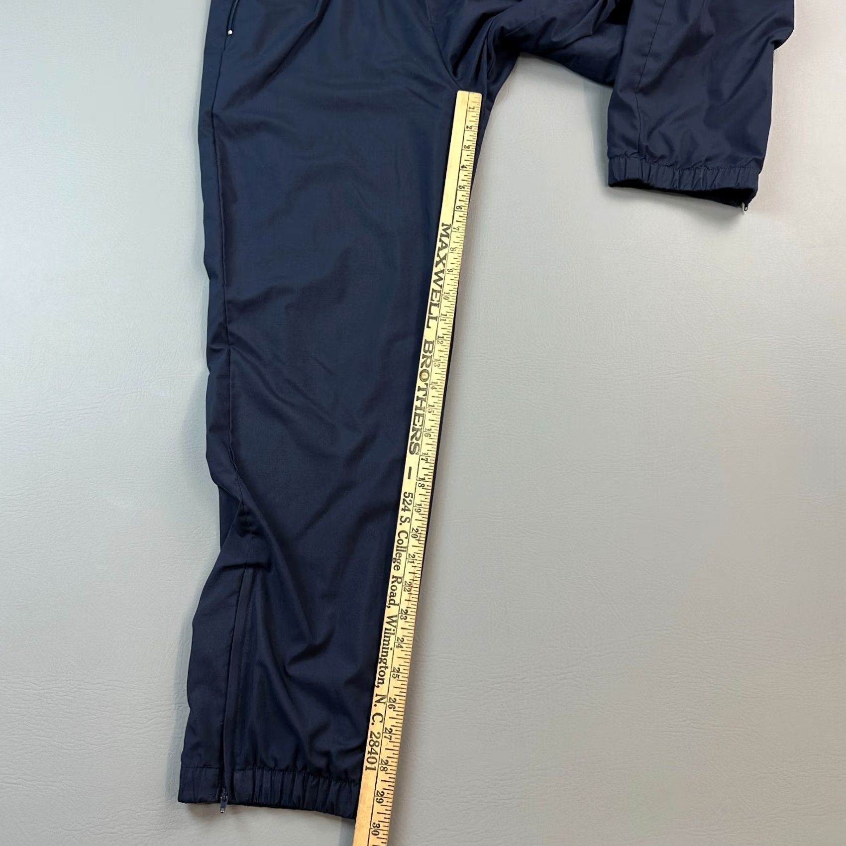 Champion VINTAGE Champion Pants Mens Small Blue Fleece Lined Ankle Zip Windbreaker Y2K Size US 29 - 4 Thumbnail