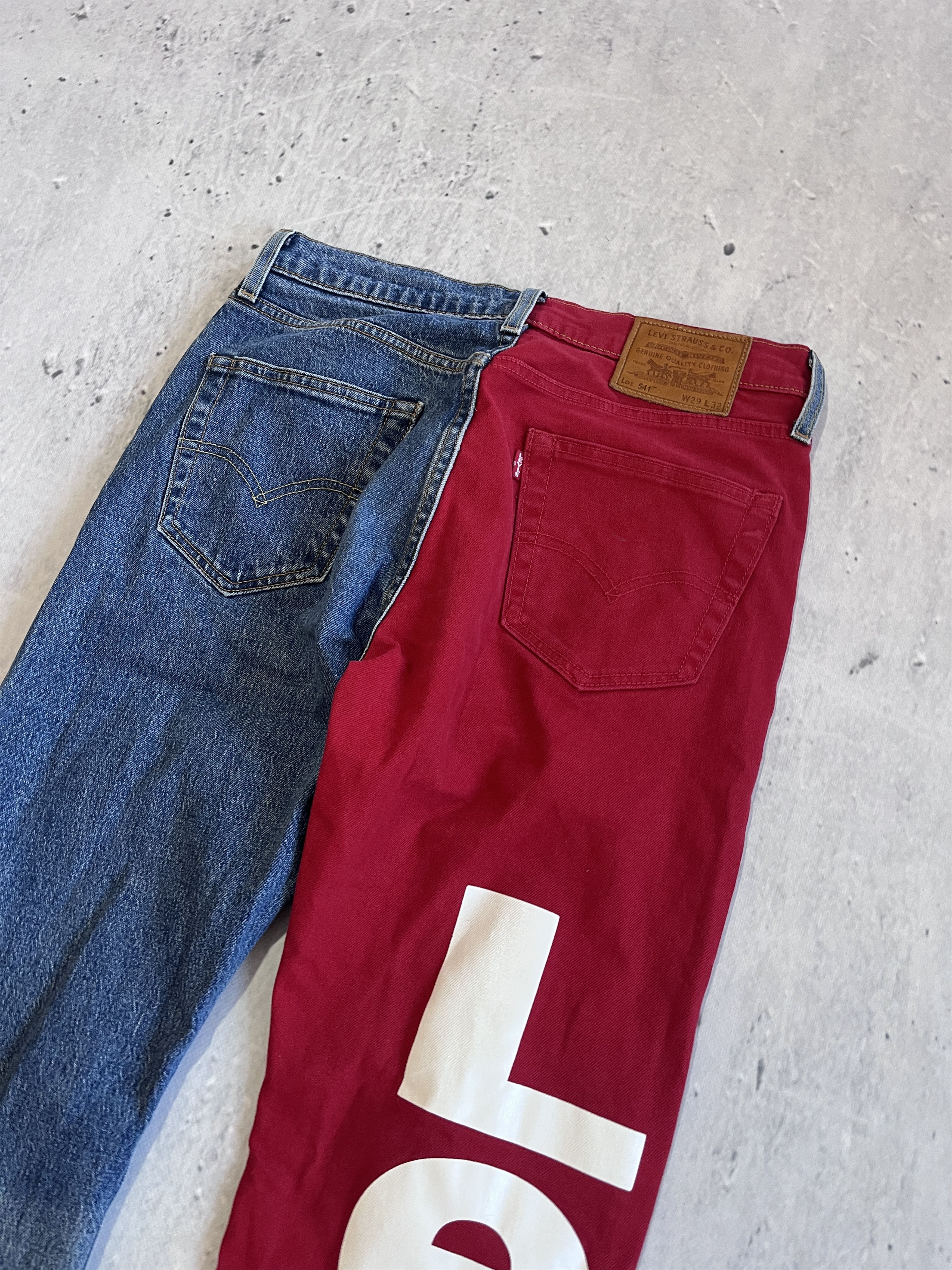 Levi's LEVI'S 541 ATHLETIC TAPER COLORBLOCK STRAIGHT DENIM PANTS Size US 29 - 6 Thumbnail