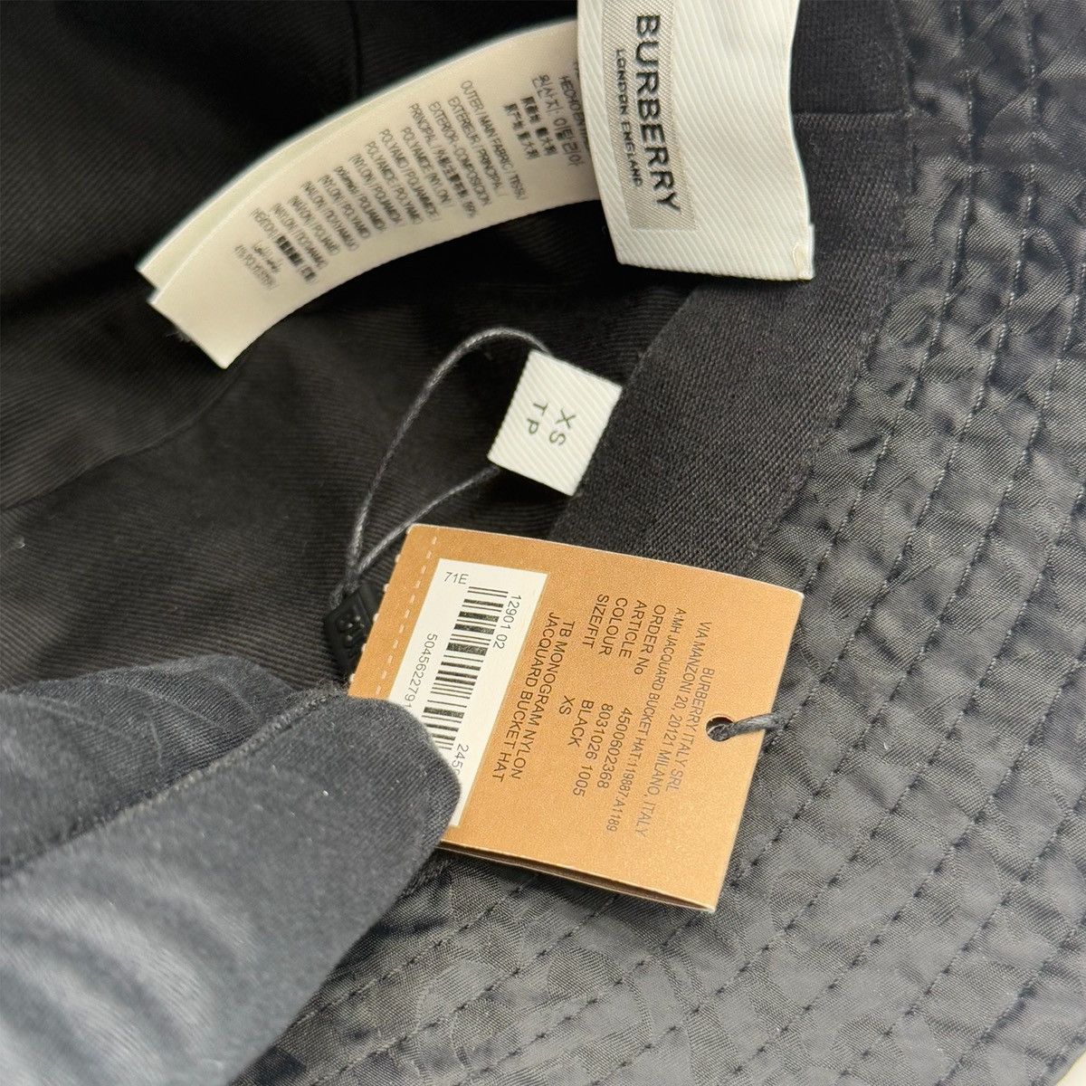 Burberry Burberry Monogram Jacquard Bucket Hat Size ONE SIZE - 9 Thumbnail