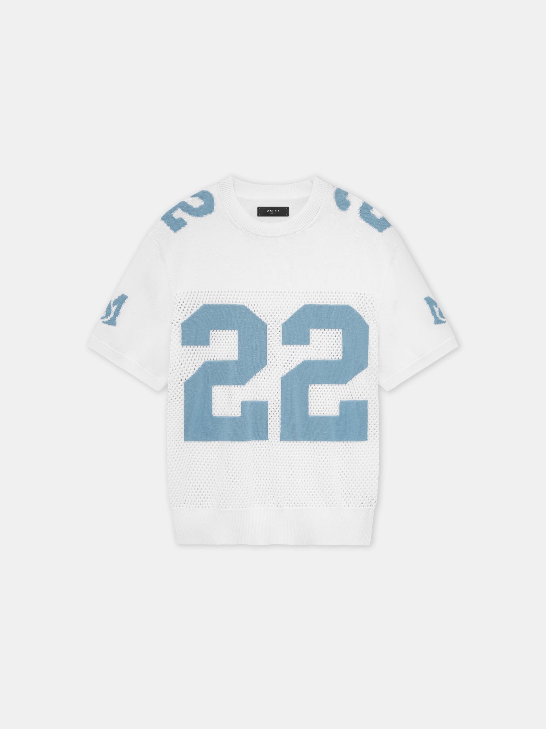 Amiri o1s1wg110725 22 T-Shirt in White/Blue Size US M / EU 48-50 / 2 - 1 Thumbnail