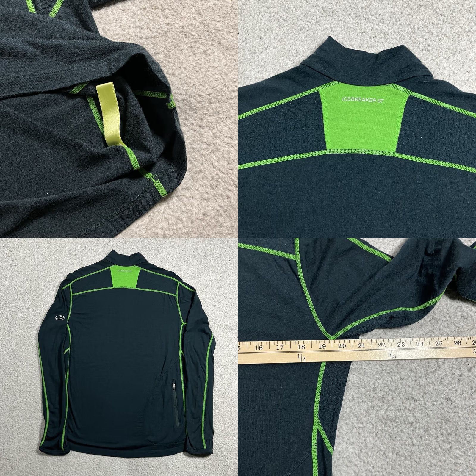 Icebreaker Icebreaker GT Merino 1/4 Zip Pullover Men S Blue Wool Regular Long Sleeve 200 Merino 1/4 Zip Outdoor Outdoorwear Activewear Casual Size US S / EU 44-46 / 1 - 9 Thumbnail