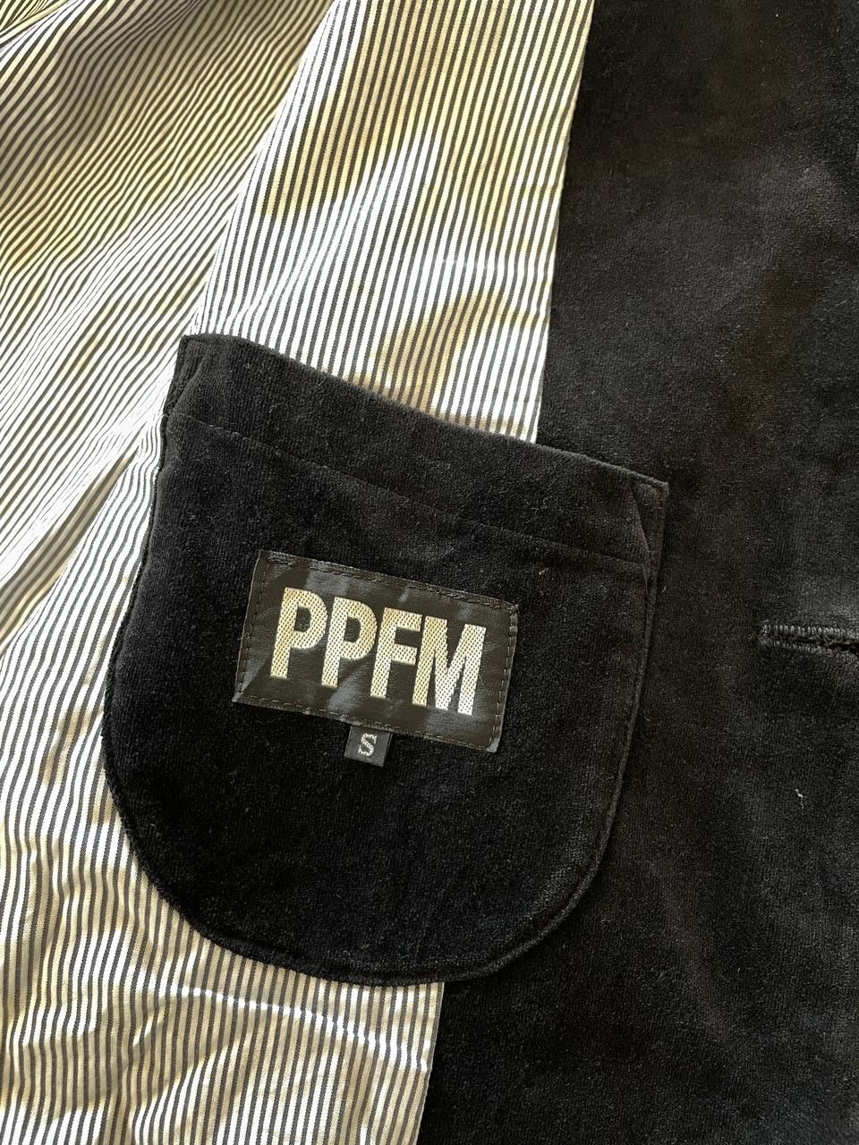 PPFM ARCHIVAL PPFM Vintage Velvet Blazer Jacket Zipper Pocket Size US S / EU 44-46 / 1 - 7 Thumbnail