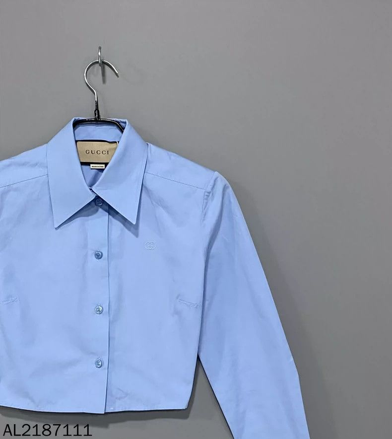 Gucci Gucci Size 36 Embroidered logo shirt 2502-Nextarrow Size US XS / EU 42 / 0 - 2 Thumbnail