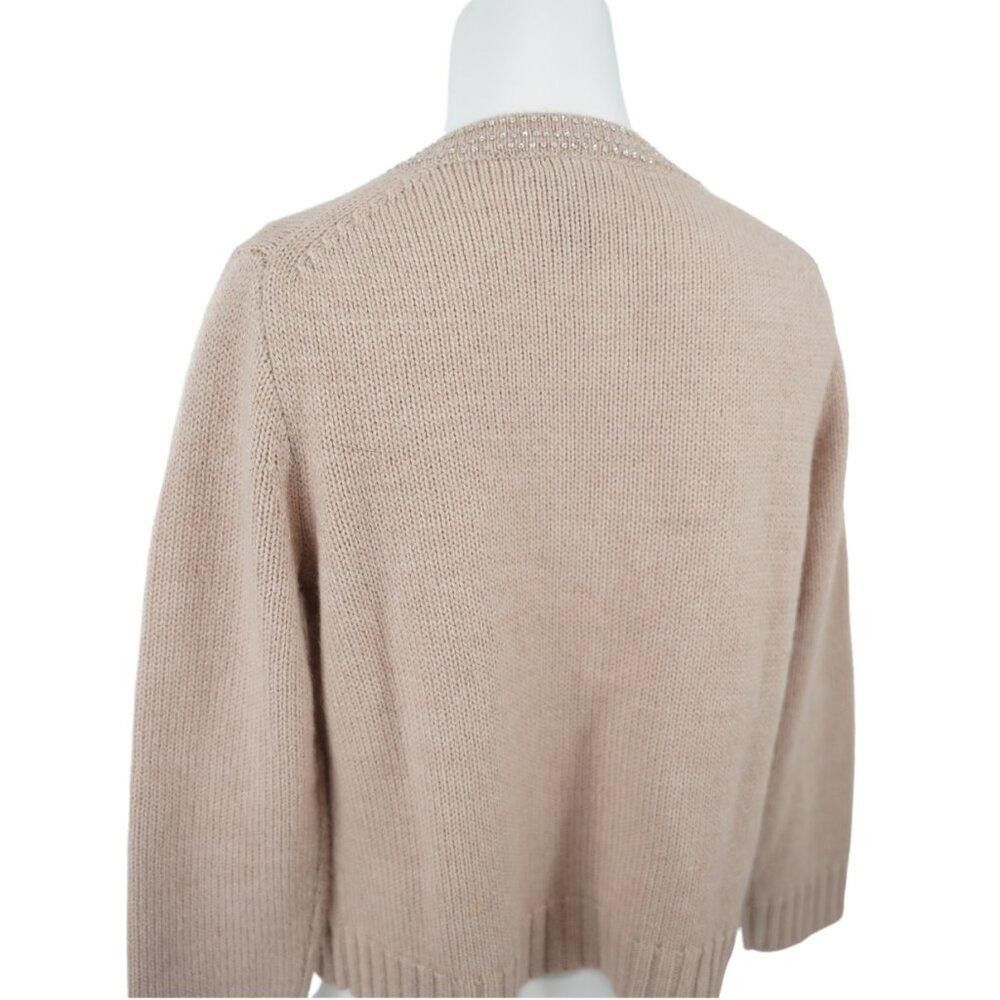 Designer J Crew Alpaca Wool Sequin Cardigan Size S Size S / US 4 / IT 40 - 3 Thumbnail