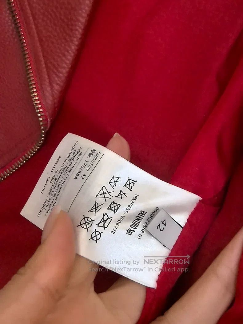 Valentino Valentino Red motorcycle leather jacket Size XS / US 0-2 / IT 36-38 - 7 Thumbnail