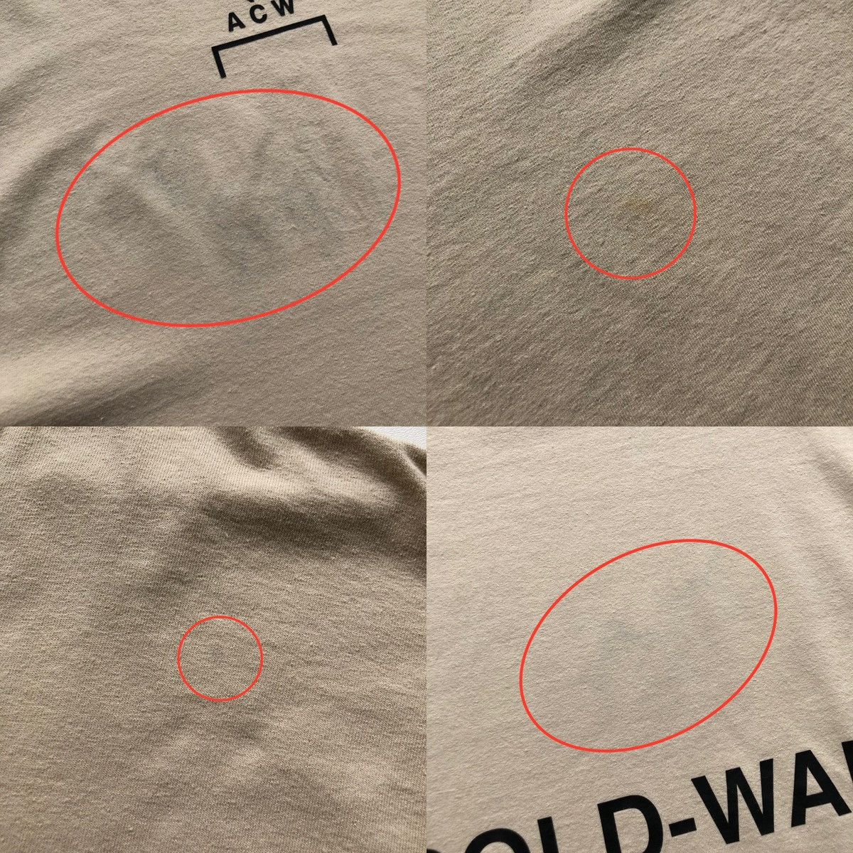 A-COLD-WALL* ACW A Cold Wall by Samuel Ross B Long Sleeve T-Shirt Beige Size US XL / EU 56 / 4 - 11 Thumbnail