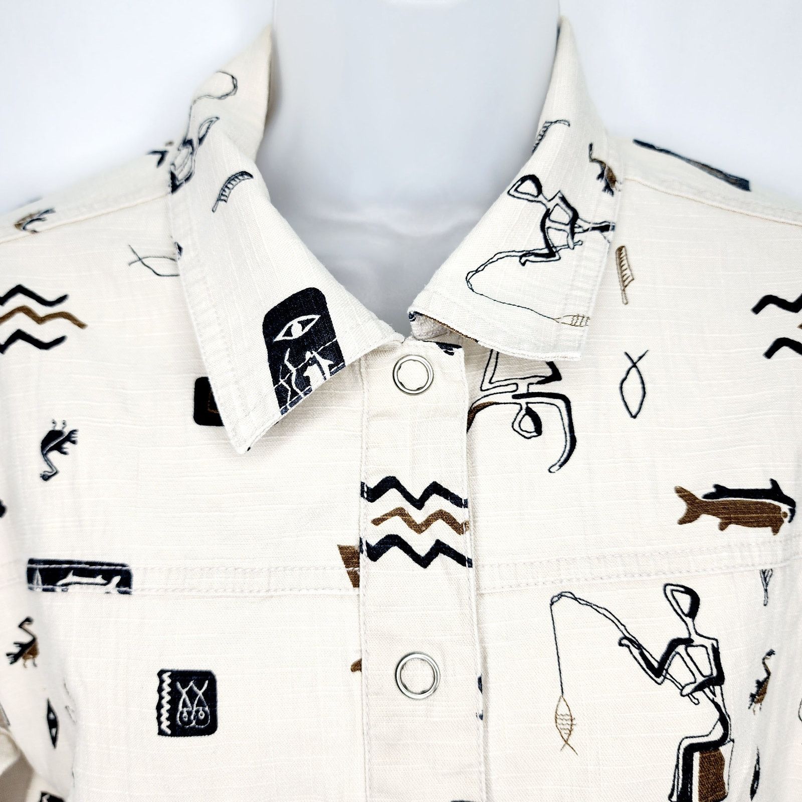 Other Chico's 80s/90s Vintage Print Jacket Artsy Abstract Jacket Size M / US 6-8 / IT 42-44 - 6 Thumbnail