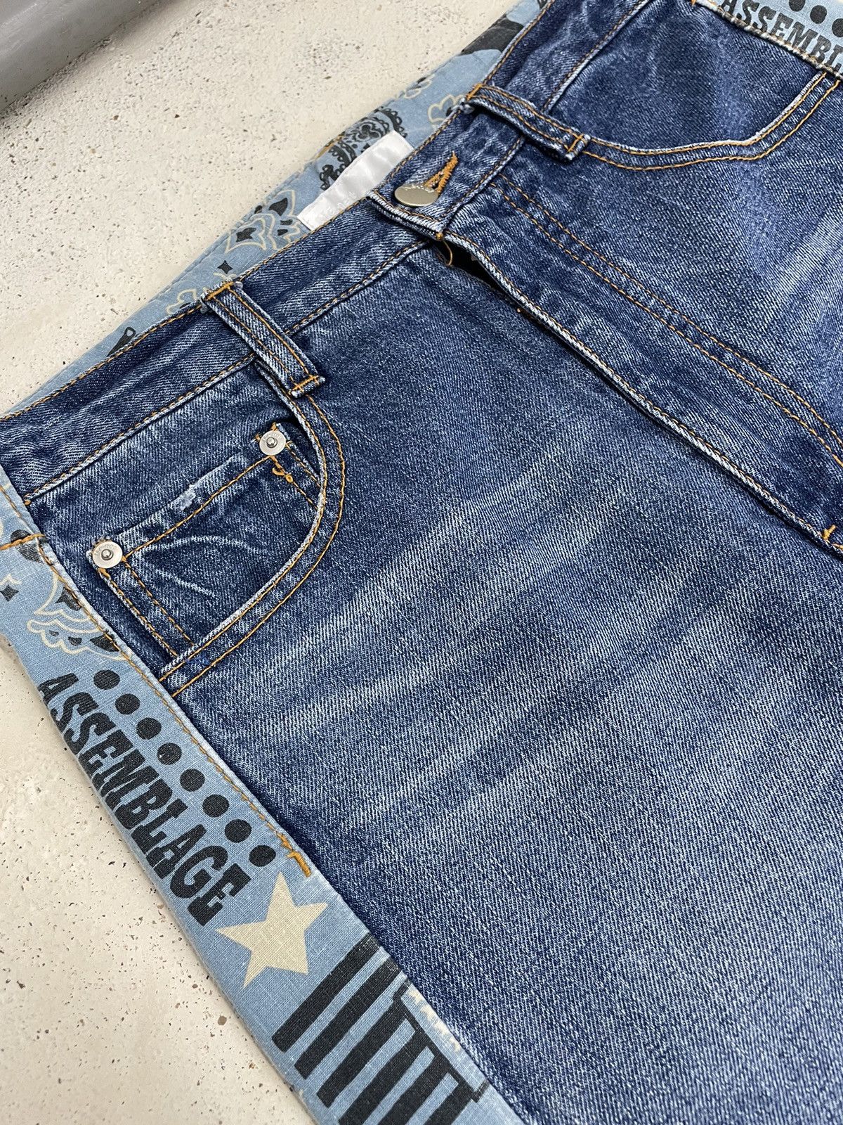 Other Rare Ne-Net by Issey Miyake Denim Pattern Size US 29 - 9 Thumbnail
