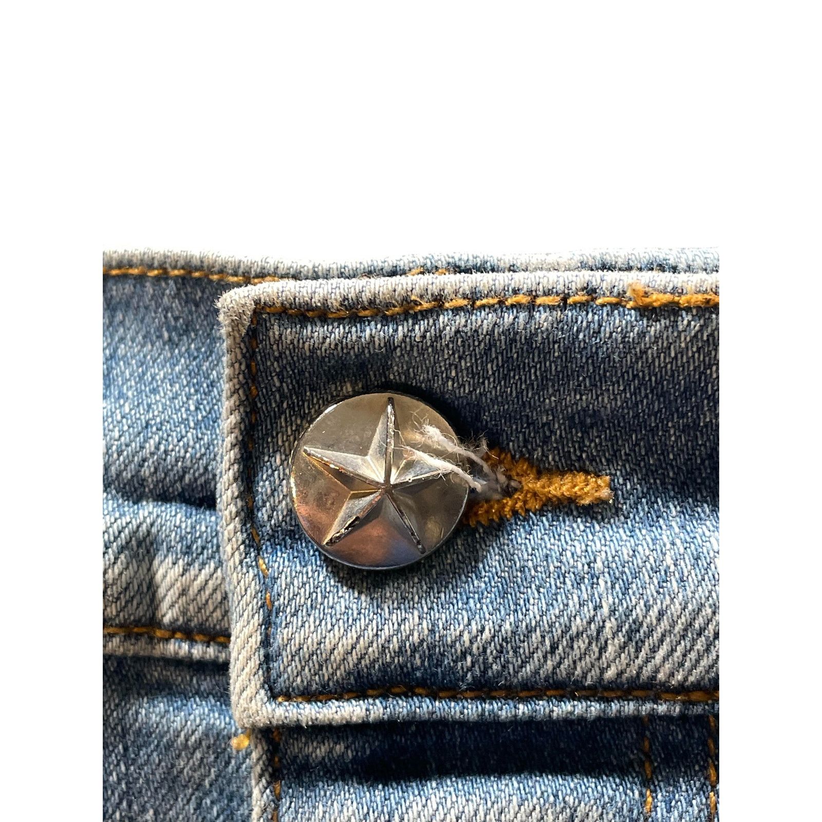 Amiri Amiri Star Chemist Flannel Light Wash Denim Jeans Size US 33 - 3 Thumbnail