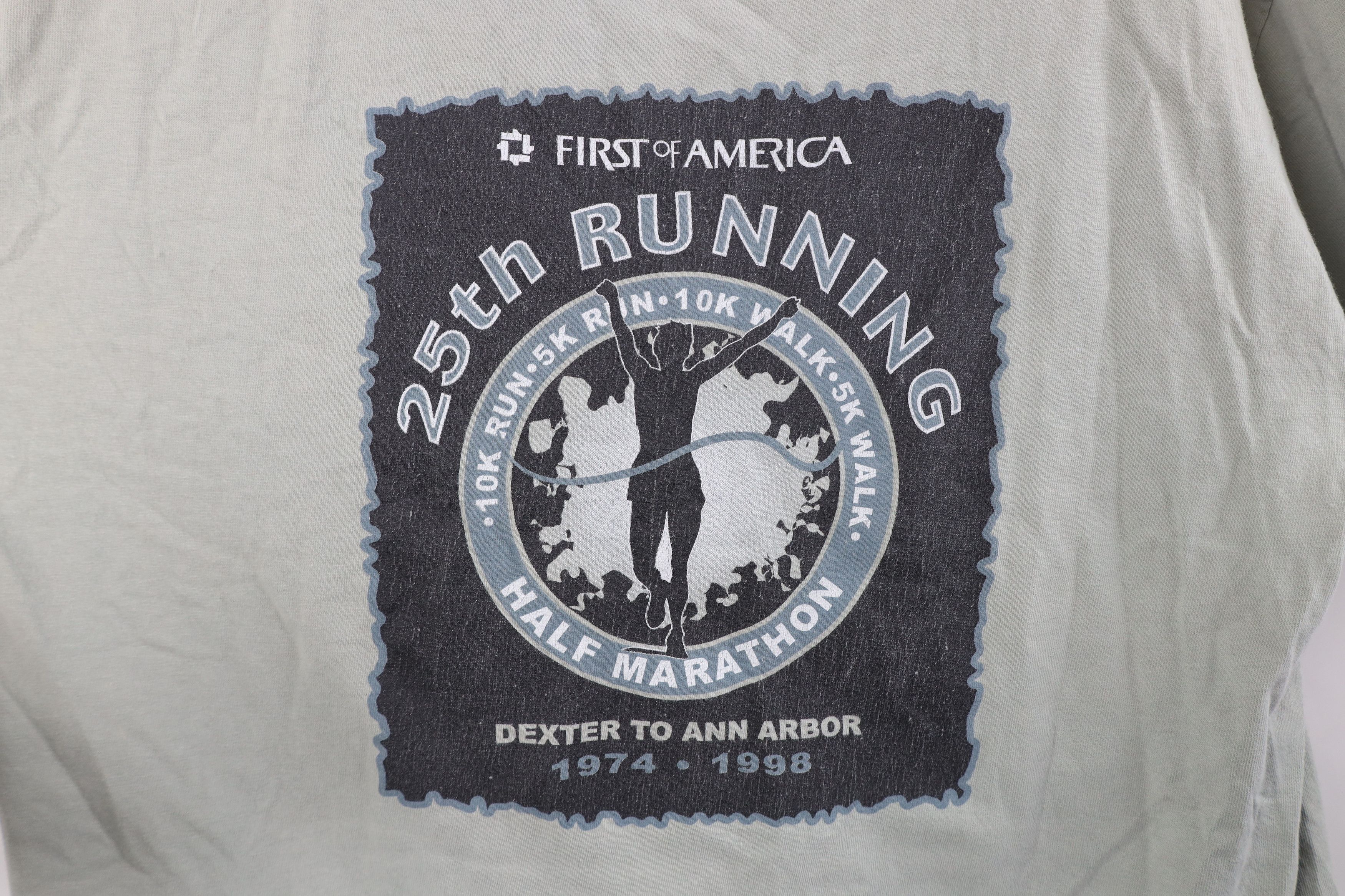 Vintage Vintage 90s Dexter to Ann Arbor Half Marathon T-Shirt Size US XL / EU 56 / 4 - 4 Thumbnail