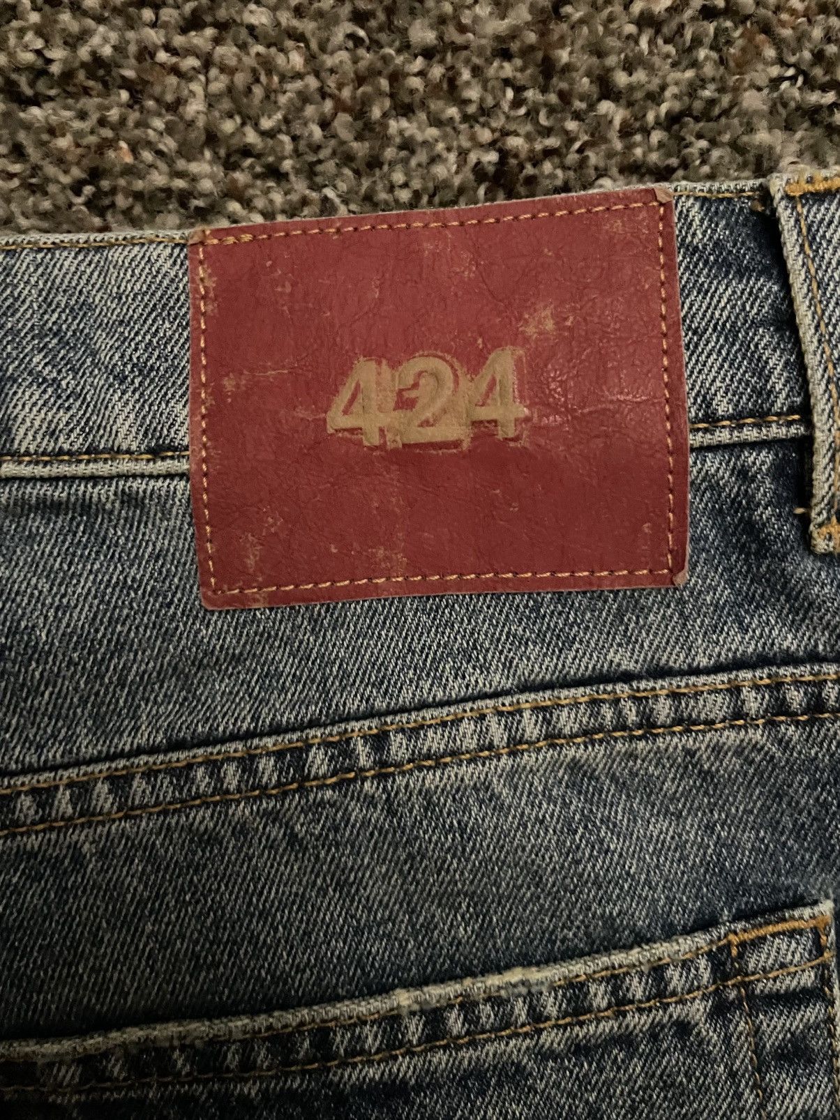 424 424 Fitted Denim in Washed Light Blue Size US 32 / EU 48 - 7 Thumbnail