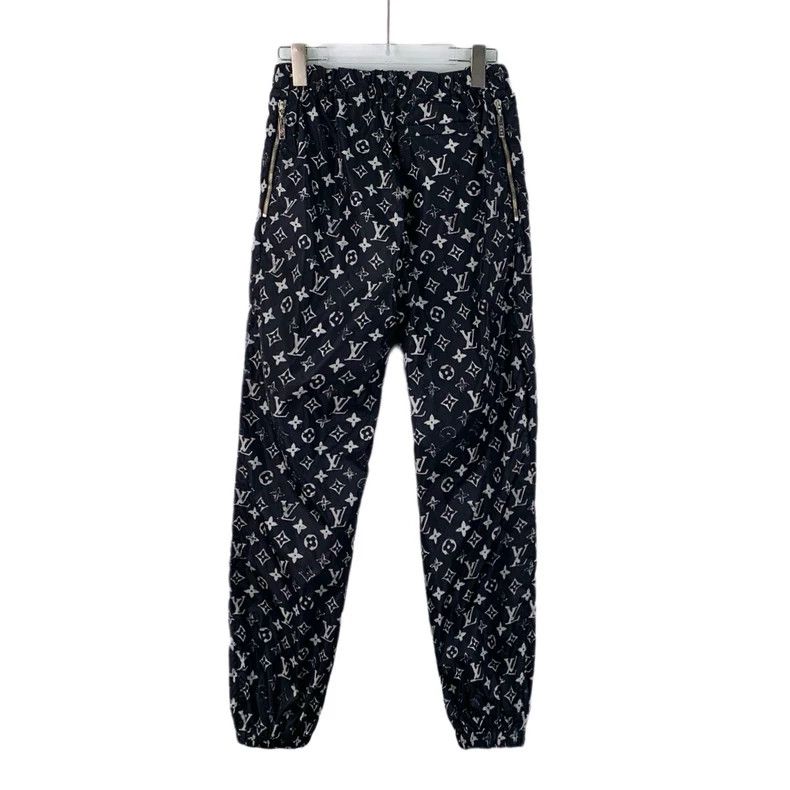 Louis Vuitton Louis Vuitton Black logo, full print, leggings, slacks pan Size US 42 / EU 58 - 2 Thumbnail