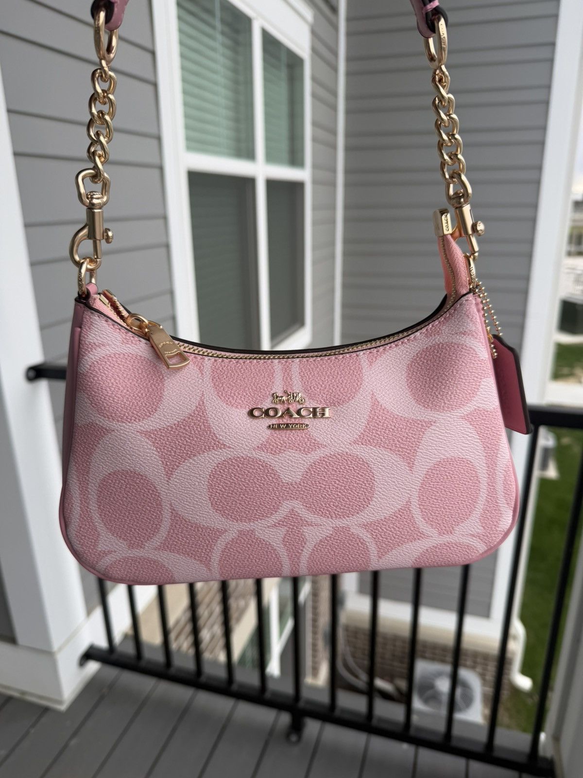 Coach Powder Pink Teri Shoulder Bag