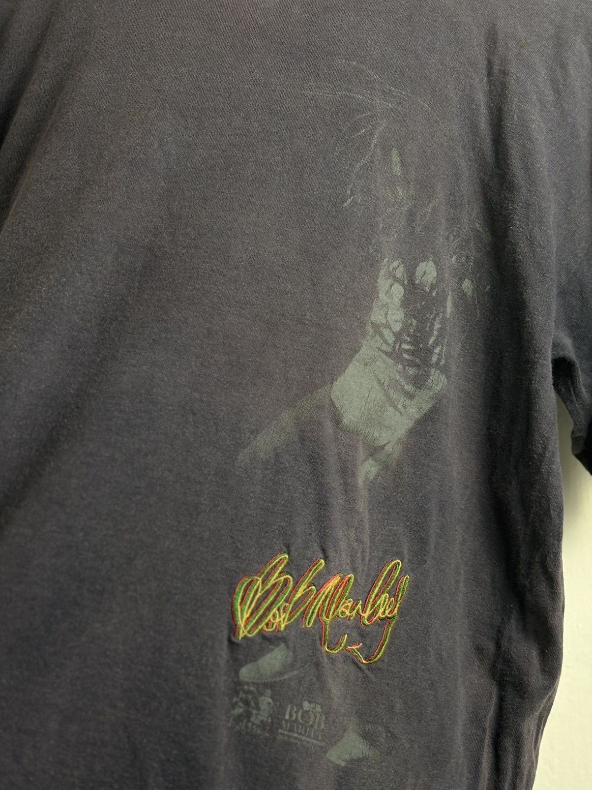 Bob Marley 🔥HOT🔥VINTAGE BOB MARLEY RASTA VERY RARE TEE Size US L / EU 52-54 / 3 - 2 Thumbnail