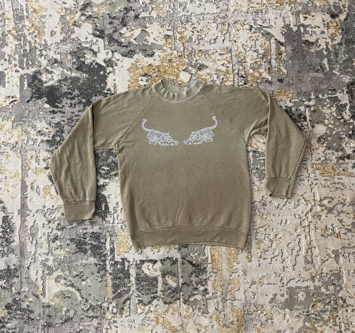 Other × Vintage VINTAGE SOUTHEST TIGERS MOTIF FADED OLIVE GREEN Size US S / EU 44-46 / 1 - 1 Thumbnail
