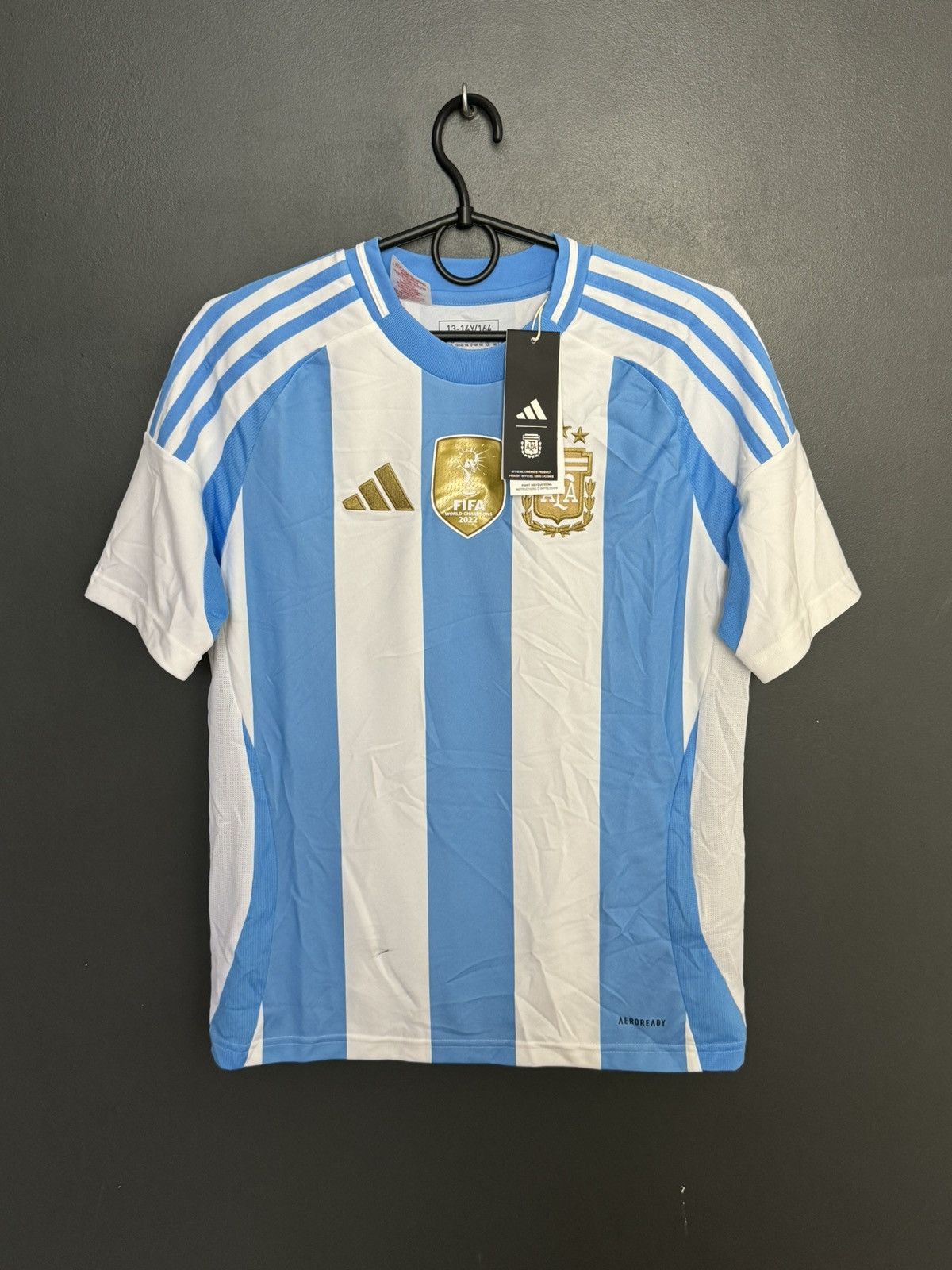 Adidas KIDS New Argentina 2024 Home Messi Football Jersey T-Shirt Size US XS / EU 42 / 0 - 2 Thumbnail