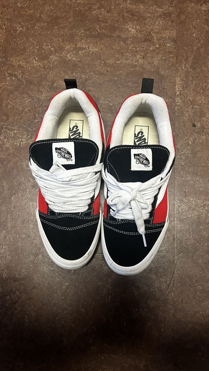 Vans Vans Knu Skool Red/Black/White Size US 10.5 / EU 43-44 - 3 Thumbnail