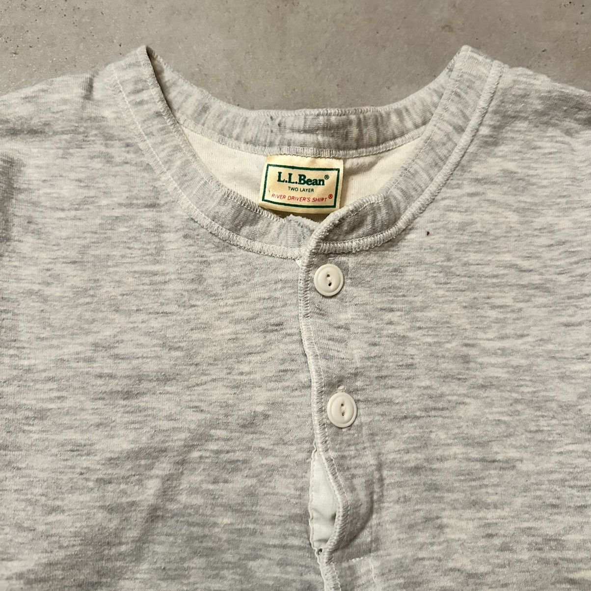 L.L. Bean Vintage L.L. Bean Two Layer River Driver’s Henley Shirt Size US XL / EU 56 / 4 - 3 Thumbnail