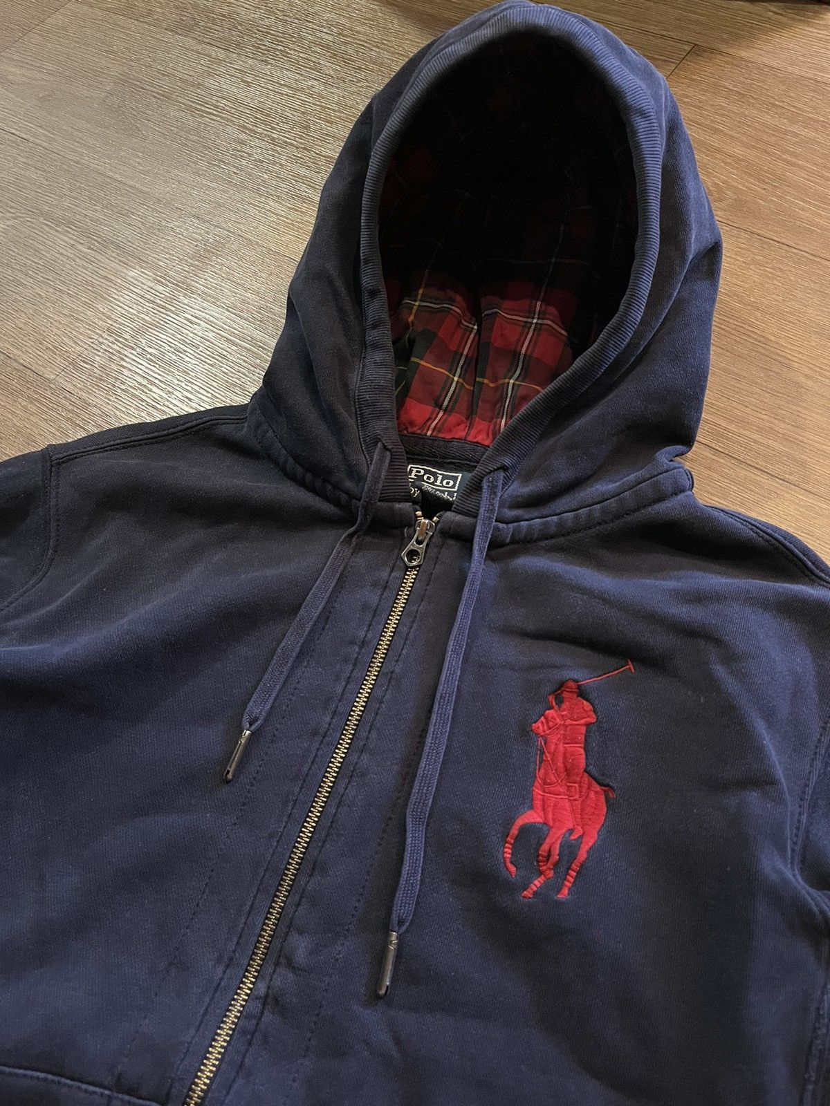 Polo Ralph Lauren Zip-hoodie Polo Ralph Lauren big logo 3 vintage rare Size US L / EU 52-54 / 3 - 2 Thumbnail