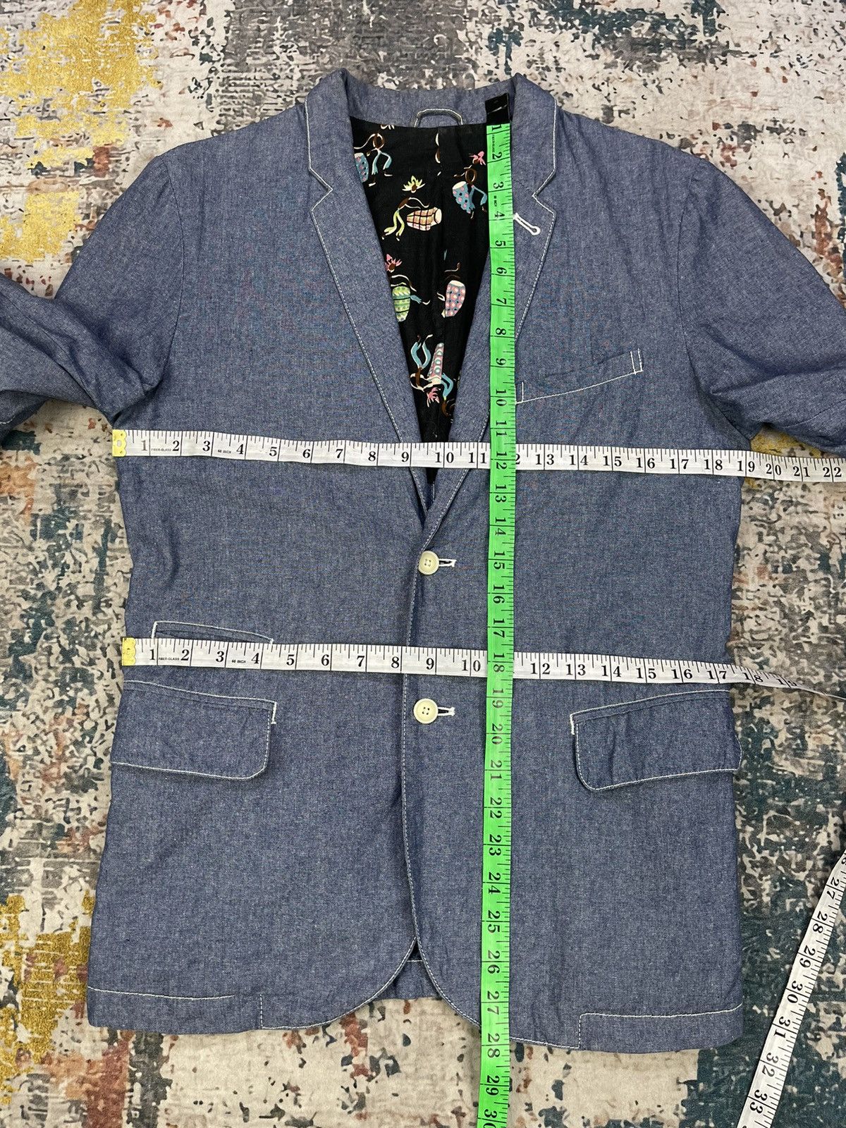 Denime Denime Japan Quarter Sleeve Blazer Jackets Size US M / EU 48-50 / 2 - 10 Thumbnail