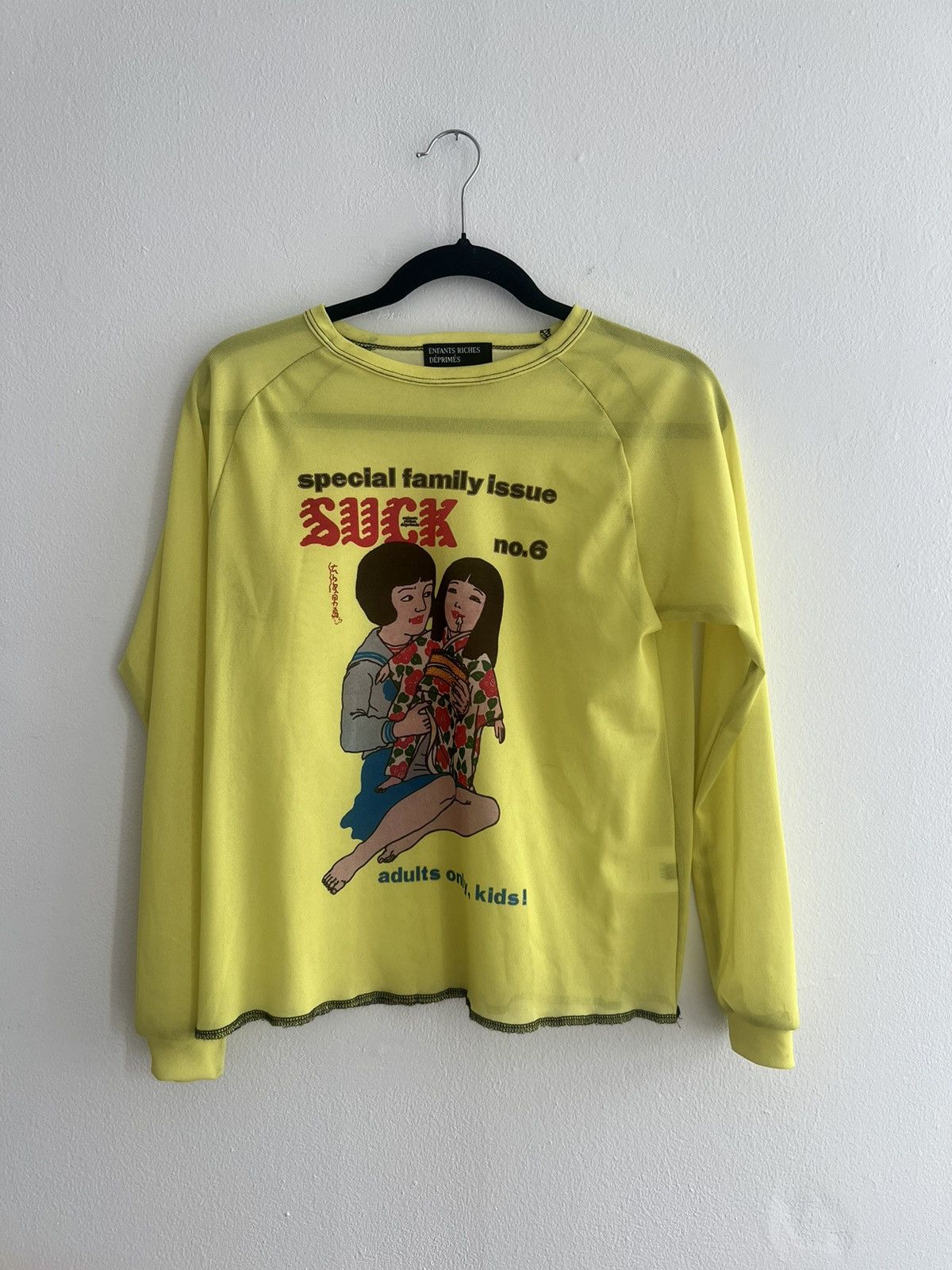 Enfants Riches Deprimes SS22 Special Family Issue long sleeve mesh tee Size US XS / EU 42 / 0 - 1 Thumbnail