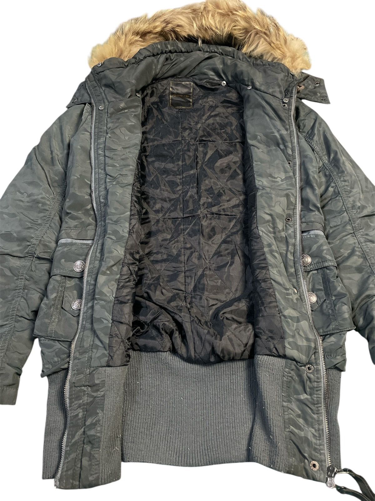 If Six Was Nine 2000s Japanese Brand Vence Fur Multipocket Punk Jacket Size US S / EU 44-46 / 1 - 6 Thumbnail
