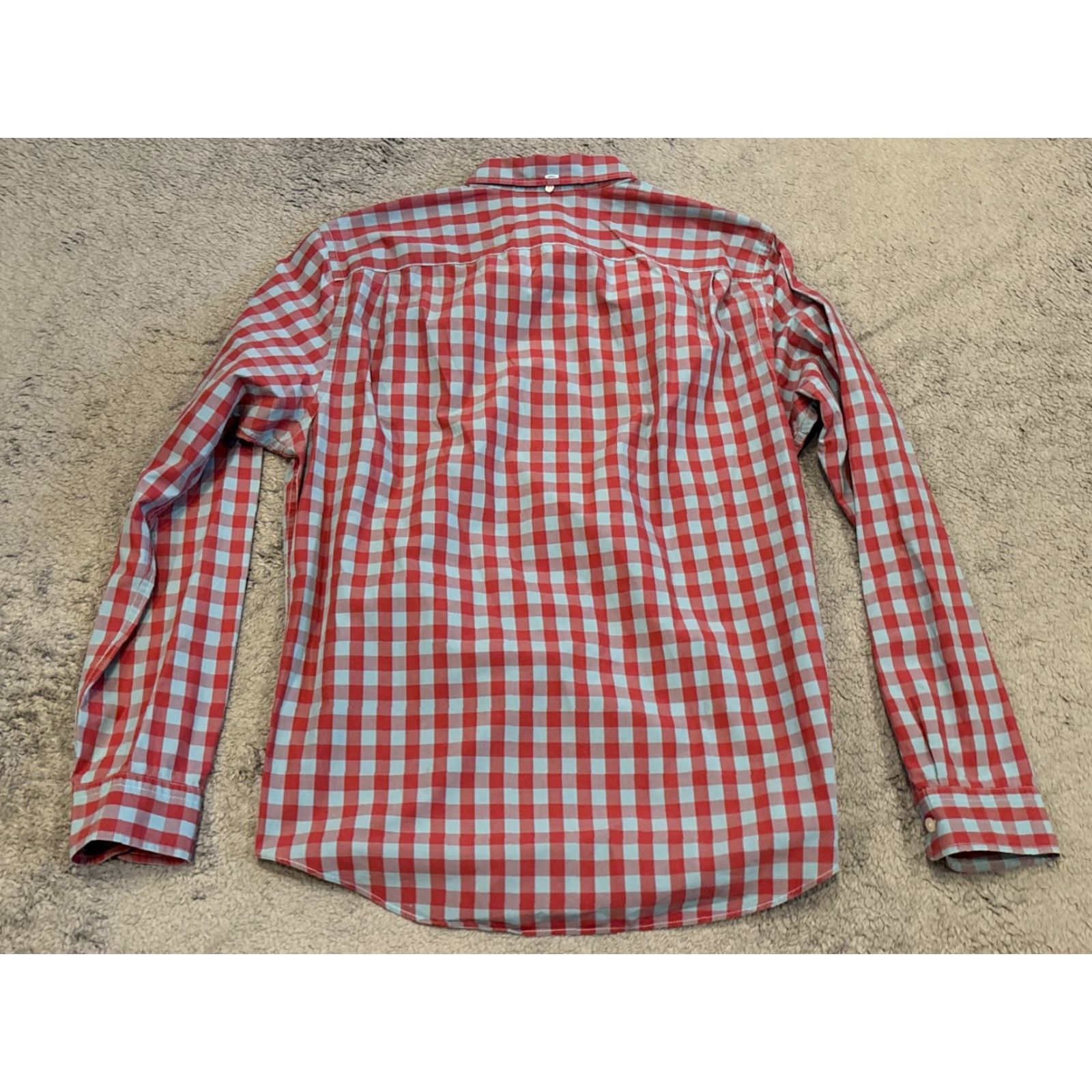 Gap VINTAGE Gap Lived-In Button Shirt Mens Large Blue Red Plaid Long Sleeve Casual Size US L / EU 52-54 / 3 - 5 Thumbnail