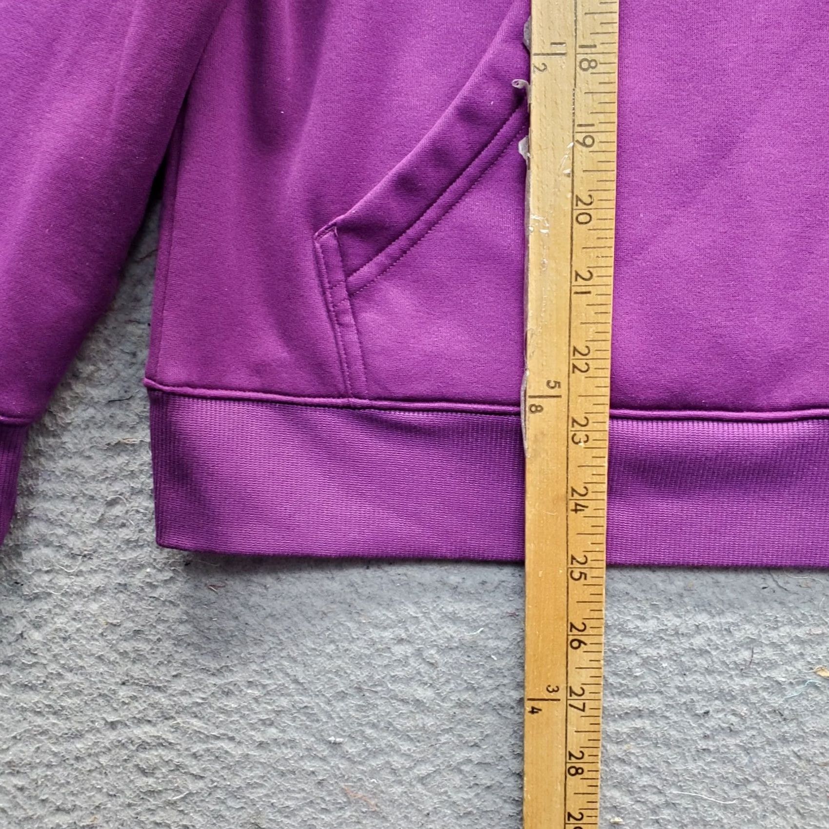 Under Armour Under Armour Women's Hoodie S Purple Pullover Logo Athletic Hooded Lined Pockets 100% Polyester Size S / US 4 / IT 40 - 3 Thumbnail