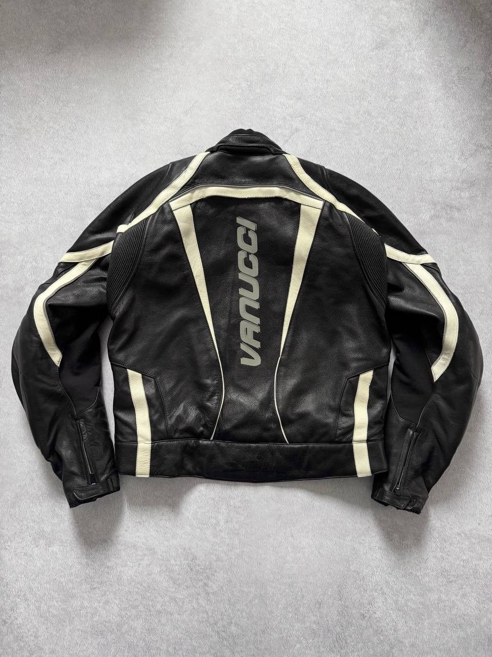 Other Vanucci Moto Racing Leather Jacket With Protectors Size US L / EU 52-54 / 3 - 2 Thumbnail