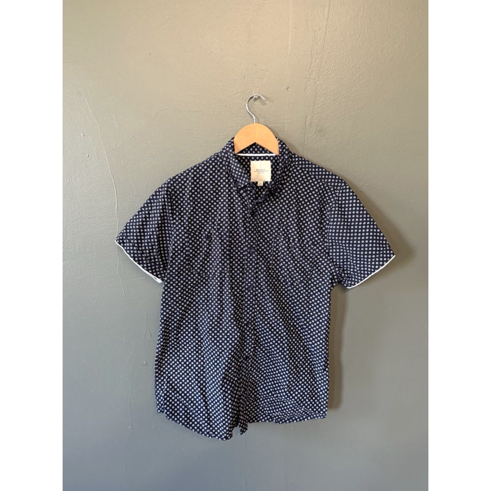 Vintage Six Lincoln Shirt Short Sleeve Button-Up Floral Blue Mens Medium Size US M / EU 48-50 / 2 - 2 Thumbnail