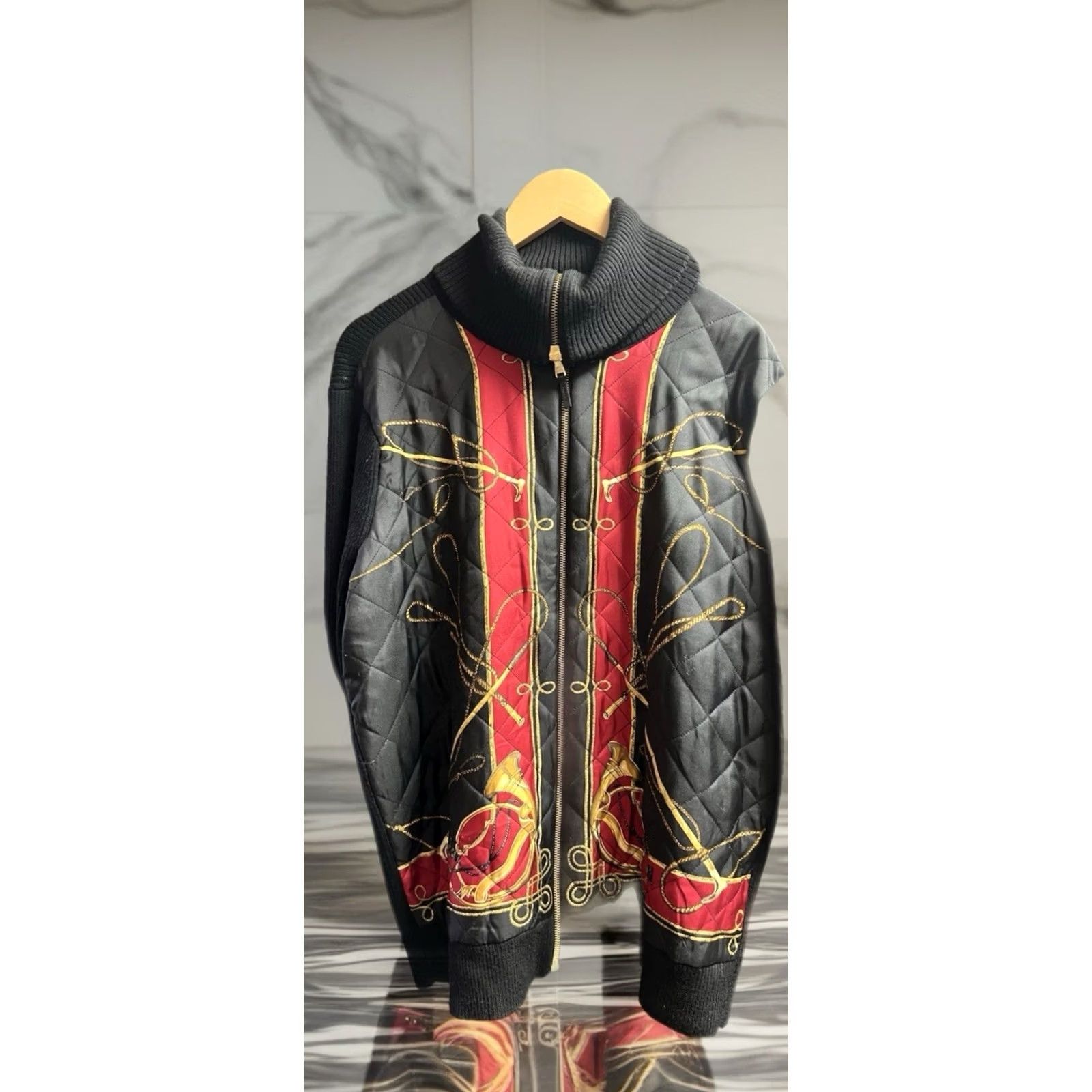 Ralph Lauren VINTAGE Ralph Lauren Equestrian Jacket Quilted Zip Women 2X Red/Black Slim All Seasons繁 Size XXL / US 16-18 / IT 52-54 - 2 Thumbnail