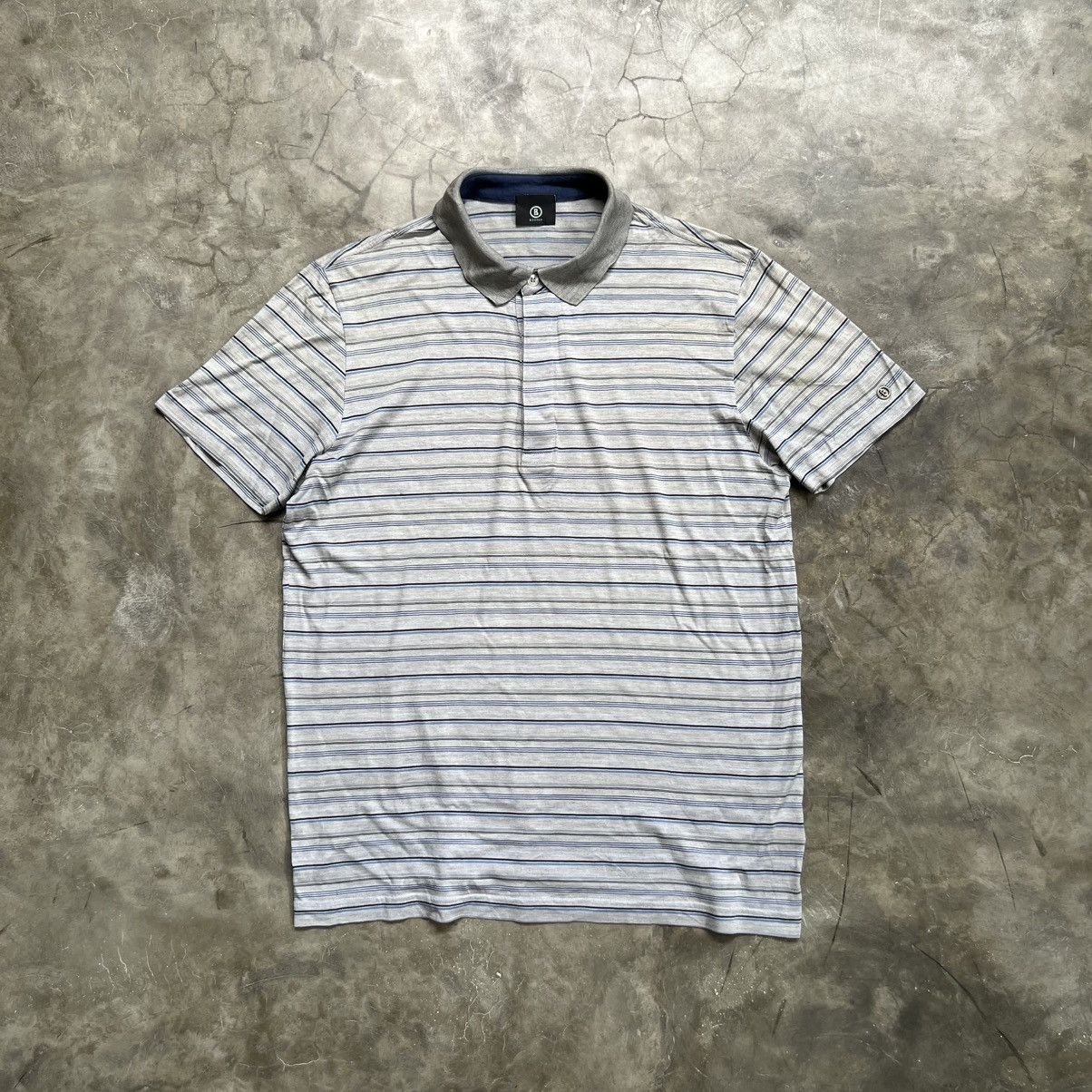 Bogner Bogner Stripe Polos Shirt Size US L / EU 52-54 / 3 - 1 Thumbnail